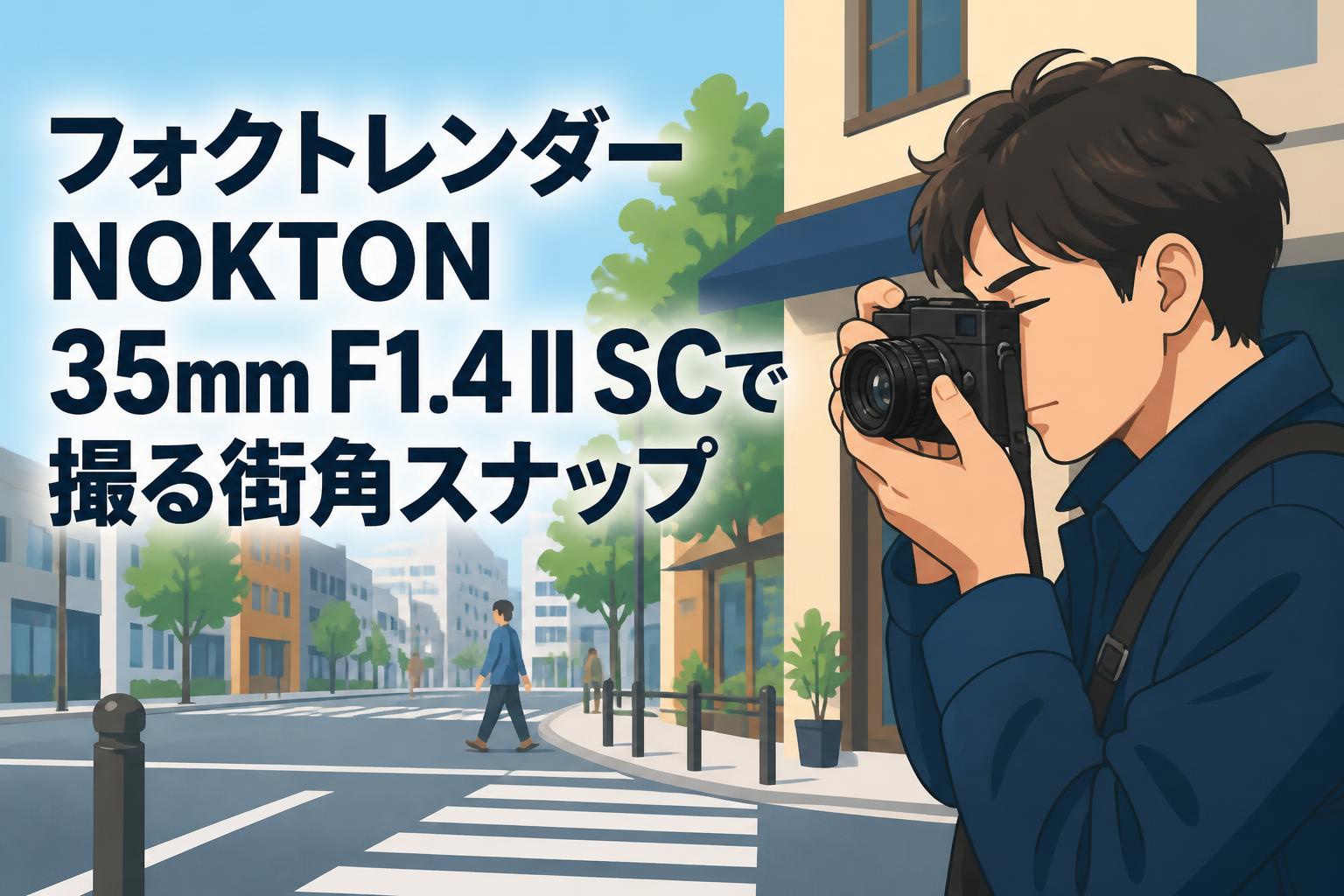 フォクトレンダーNOKTON 35mm F1.4 II SCで撮る街角スナップ
