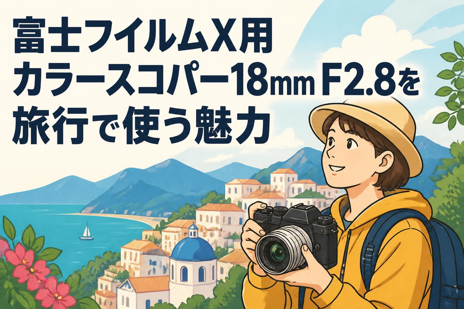 富士フイルムX用カラースコパー18mm F2.8を旅行で使う魅力