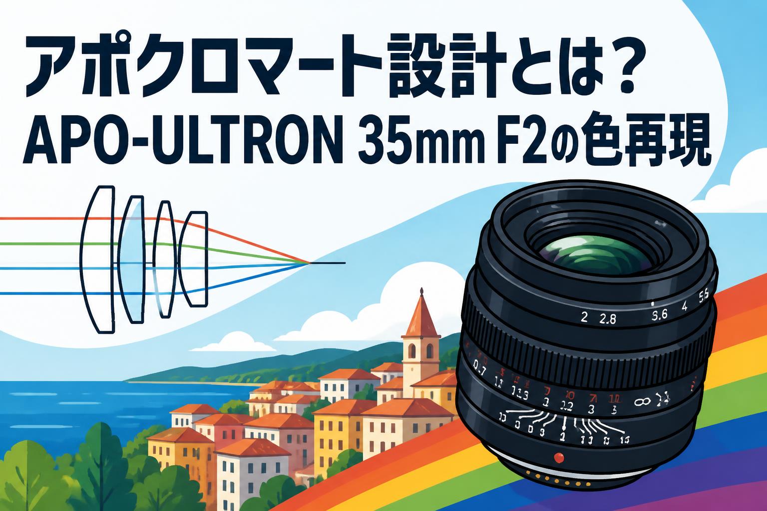アポクロマート設計とは？APO-ULTRON 35mm F2の色再現