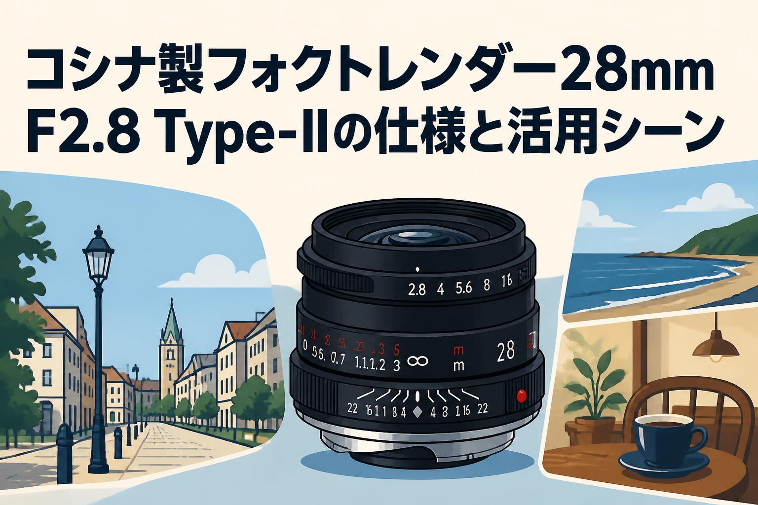 コシナ製フォクトレンダー28mm F2.8 Type-IIの仕様と活用シーン