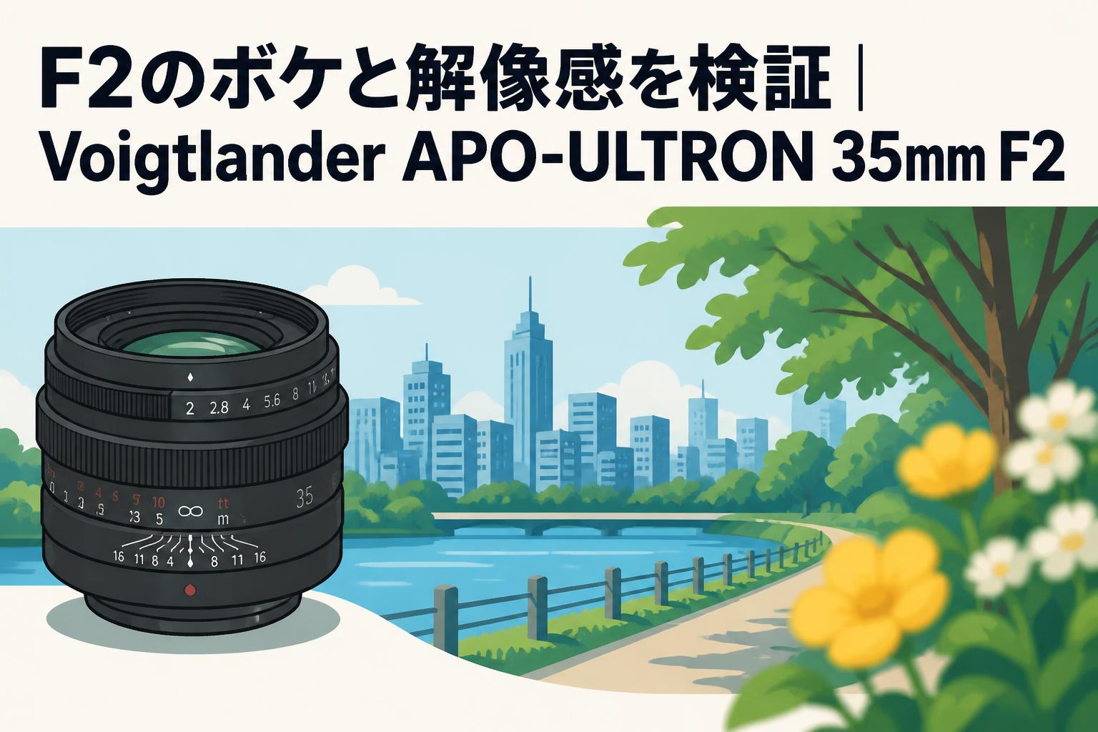 F2のボケと解像感を検証｜Voigtlander APO-ULTRON 35mm F2