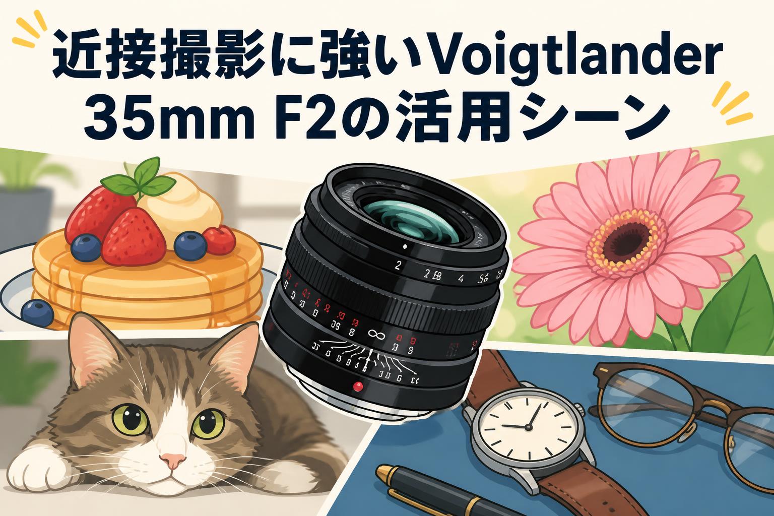 近接撮影に強いVoigtlander 35mm F2の活用シーン