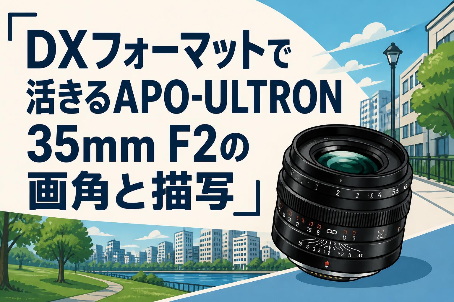DXフォーマットで活きるAPO-ULTRON 35mm F2の画角と描写