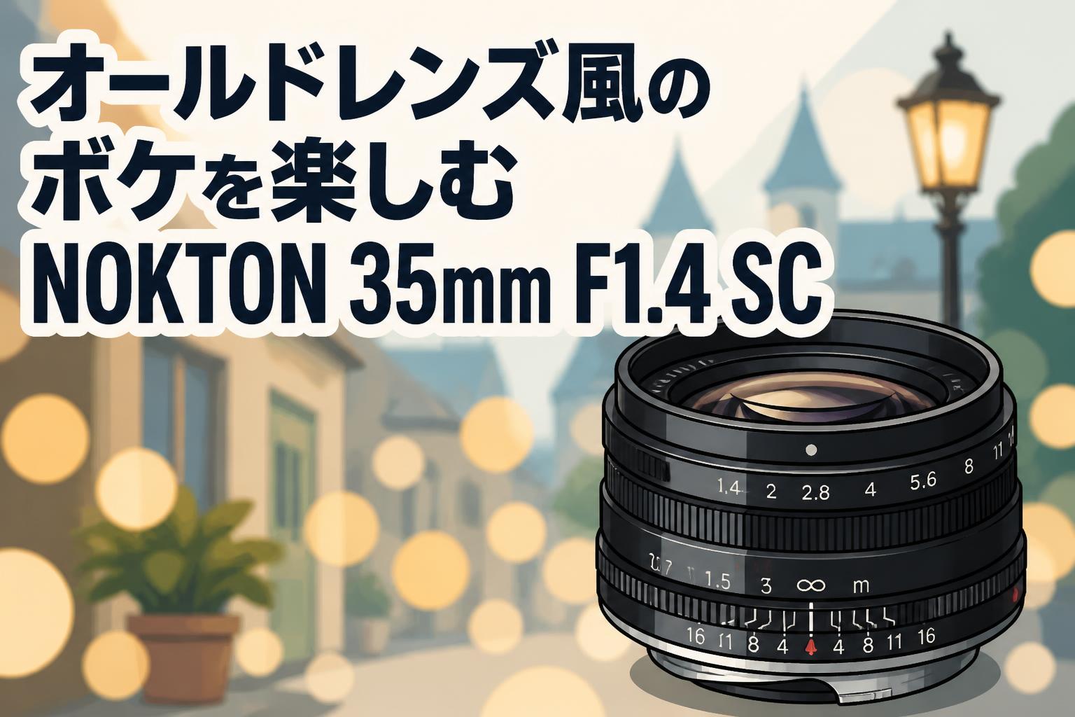 オールドレンズ風のボケを楽しむNOKTON 35mm F1.4 SC