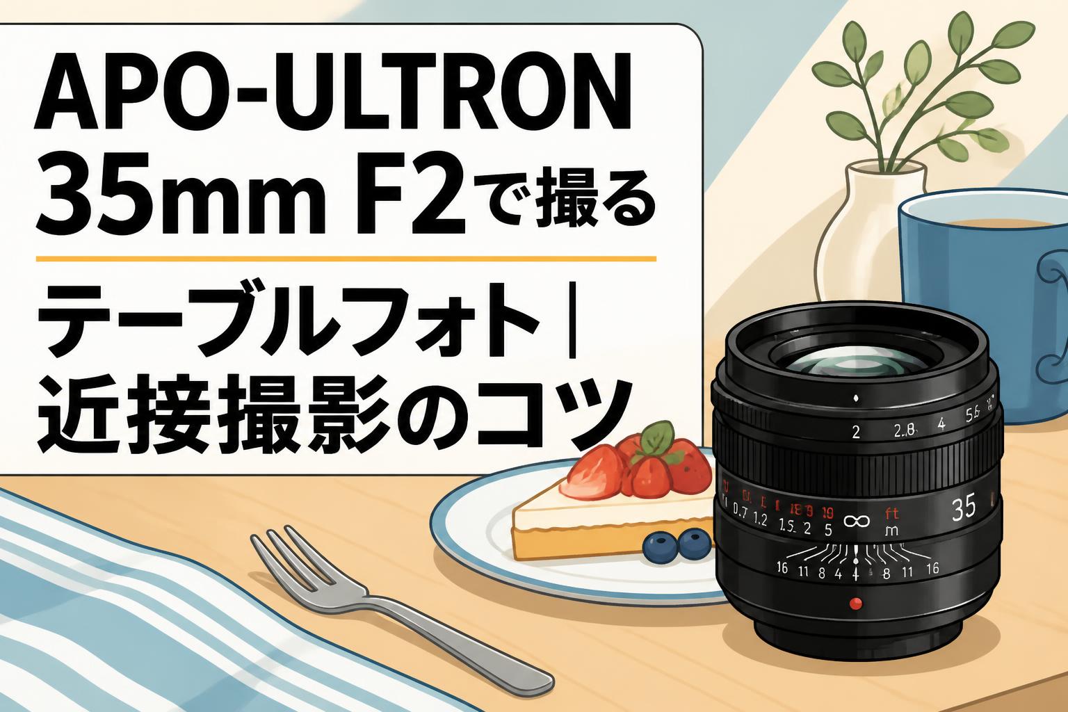APO-ULTRON 35mm F2で撮るテーブルフォト｜近接撮影のコツ