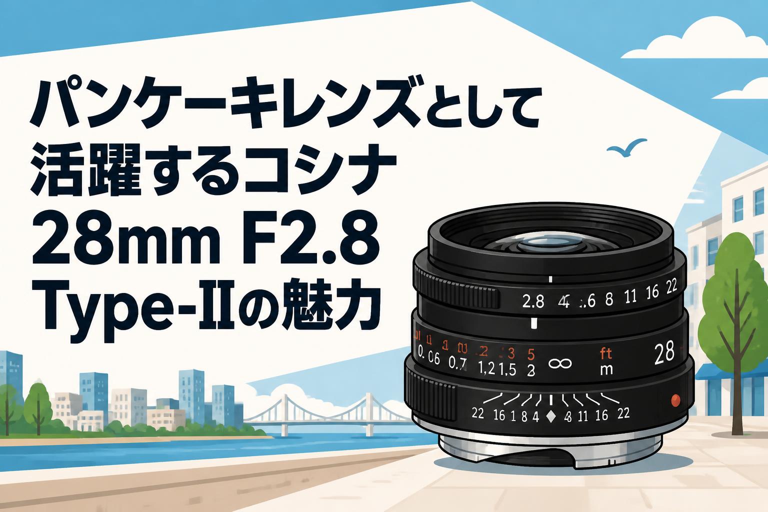 パンケーキレンズとして活躍するコシナ28mm F2.8 Type-IIの魅力
