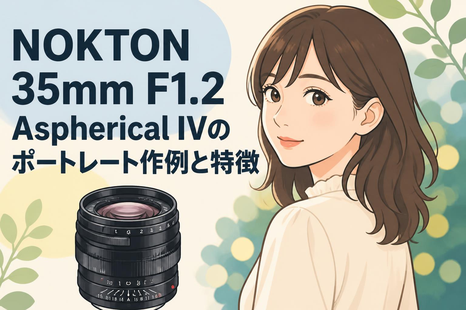 NOKTON 35mm F1.2 Aspherical IVのポートレート作例と特徴
