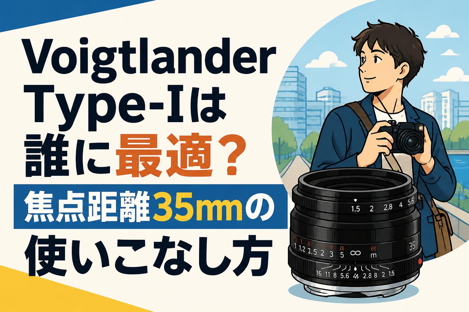 Voigtlander Type-Iは誰に最適？焦点距離35mmの使いこなし方