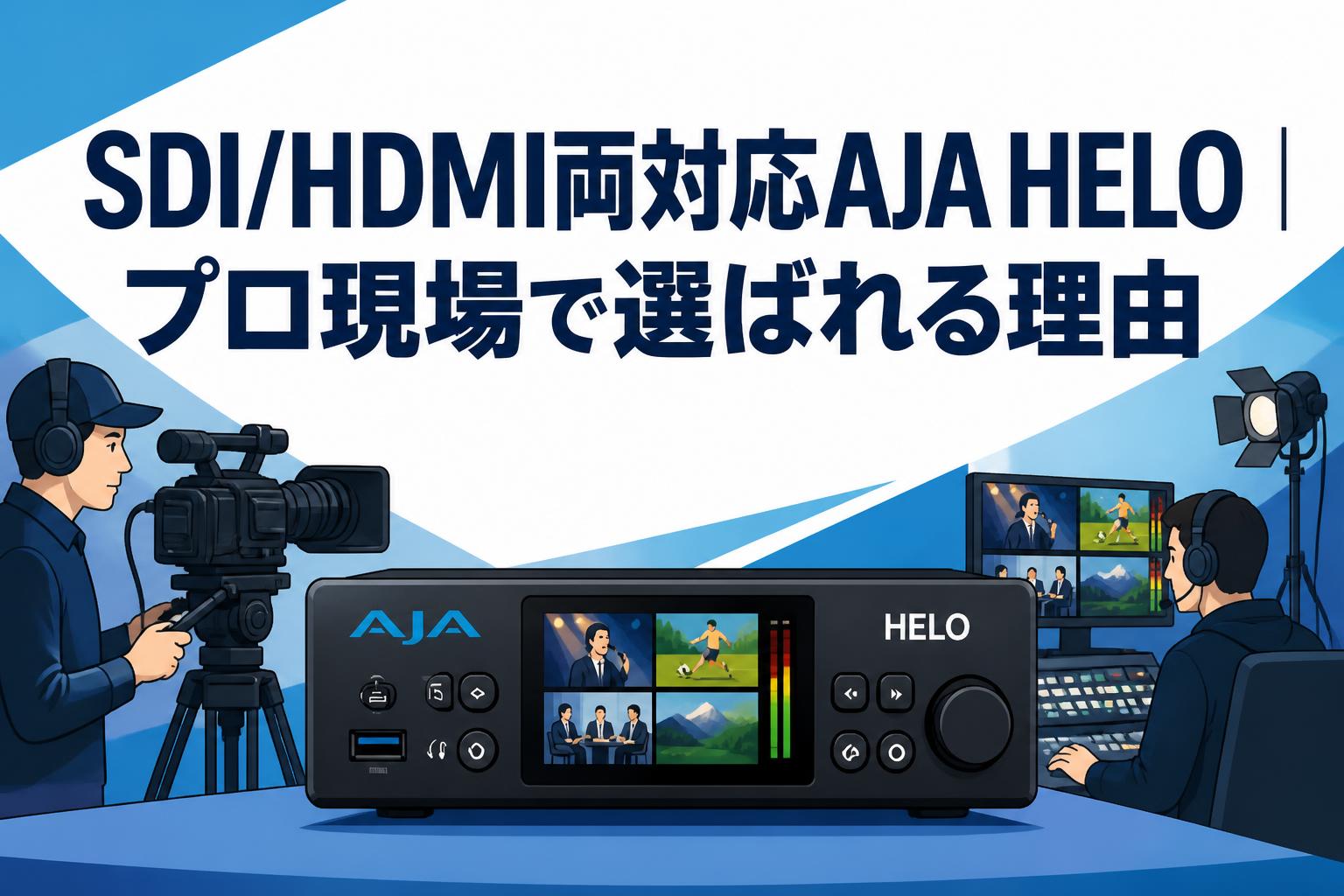 SDI/HDMI両対応AJA HELO｜プロ現場で選ばれる理由
