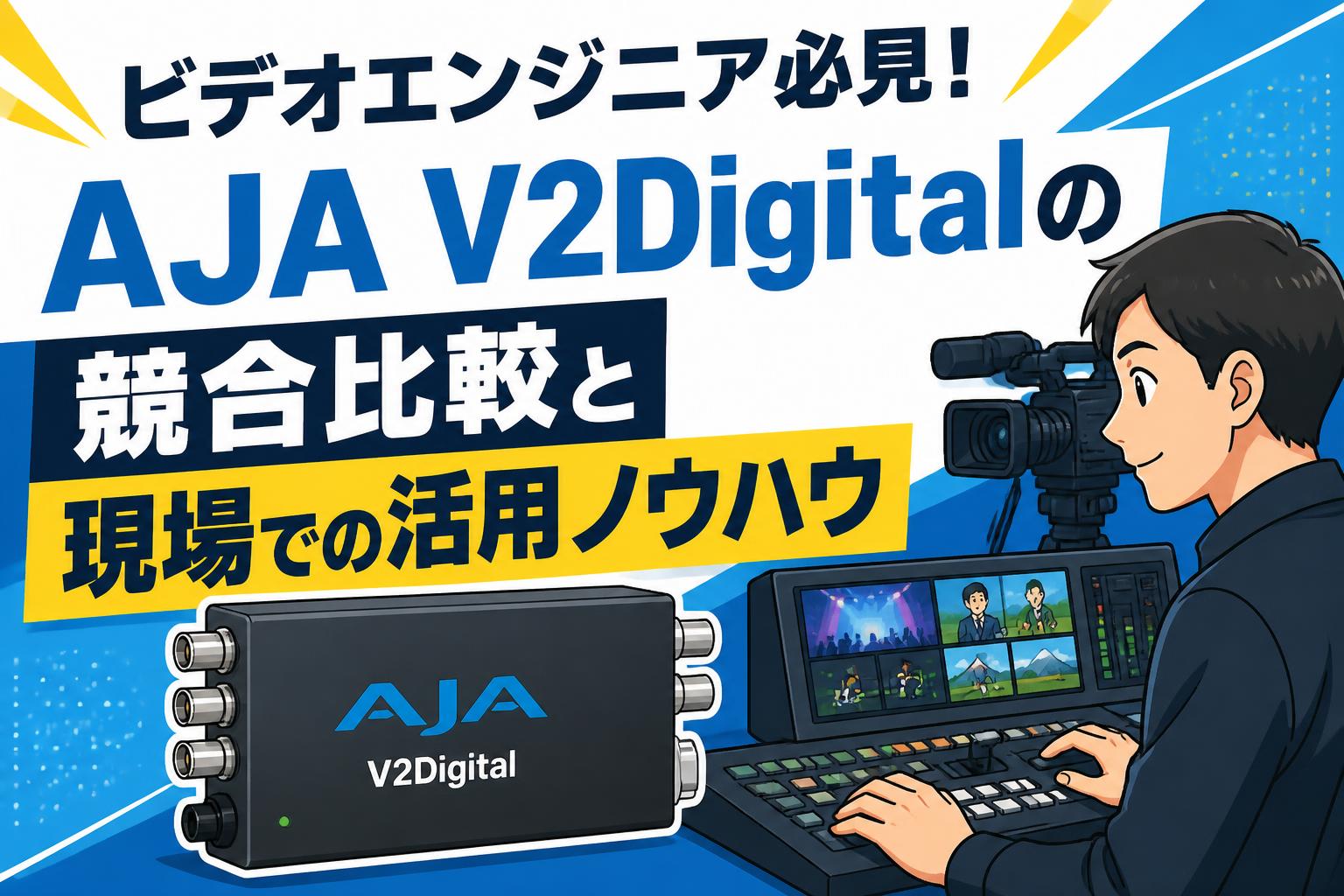 ビデオエンジニア必見！AJA V2Digitalの競合比較と現場での活用ノウハウ