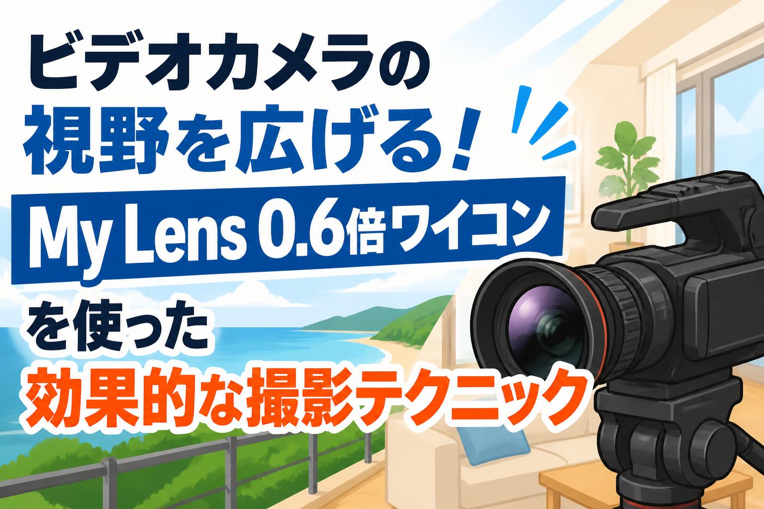 ビデオカメラの視野を広げる！My Lens 0.6倍ワイコンを使った効果的な撮影テクニック