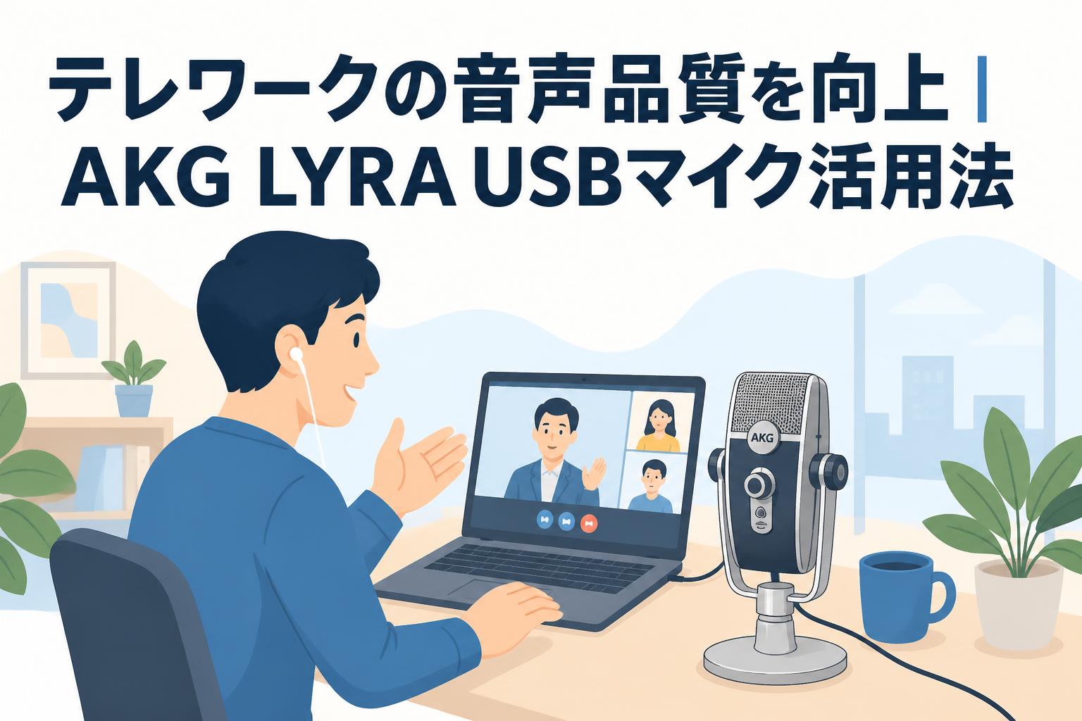 テレワークの音声品質を向上｜AKG LYRA USBマイク活用法