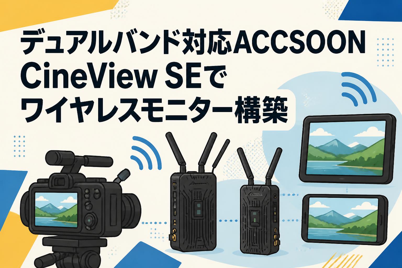 デュアルバンド対応ACCSOON CineView SEでワイヤレスモニター構築