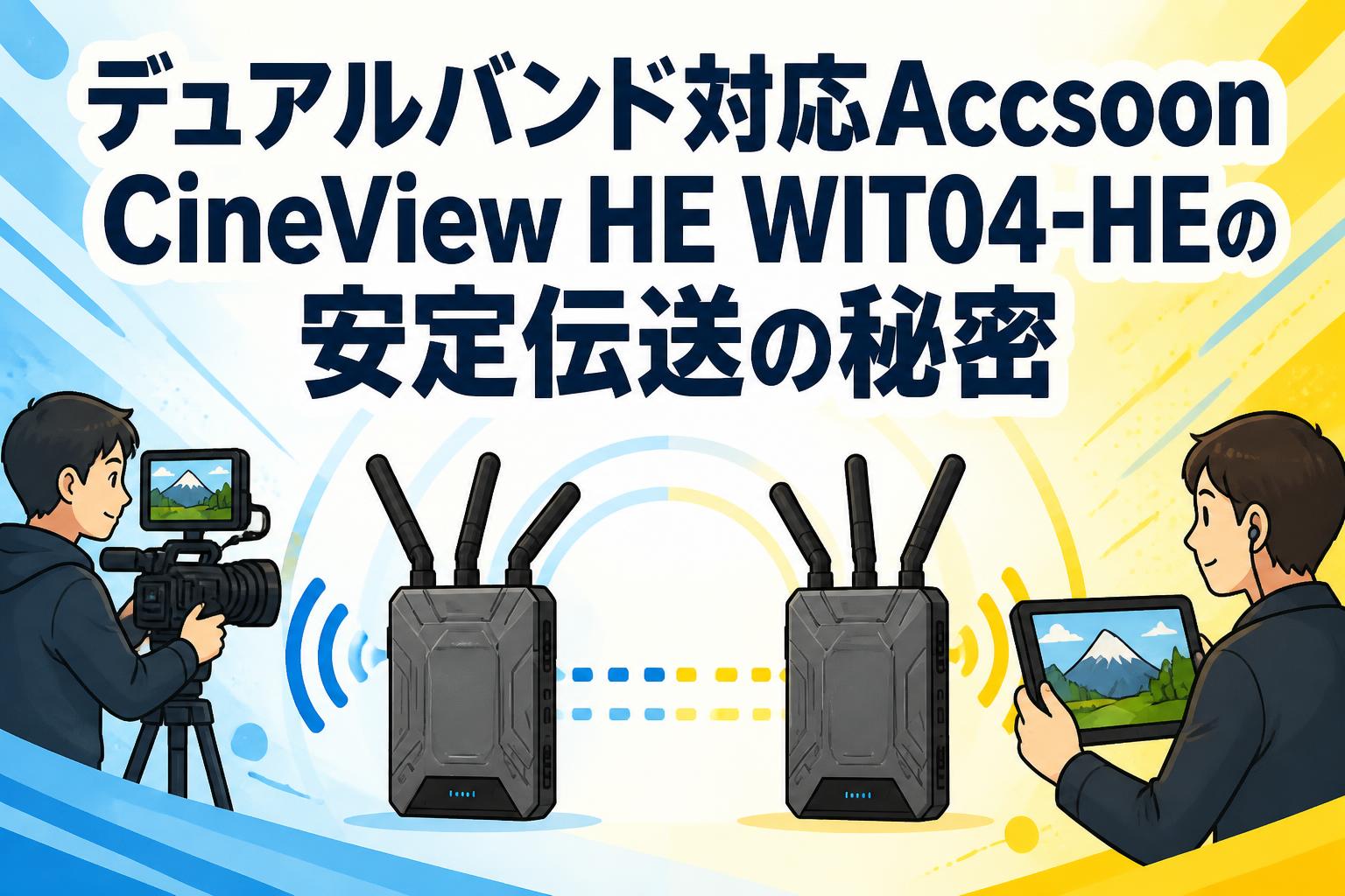 デュアルバンド対応Accsoon CineView HE WIT04-HEの安定伝送の秘密