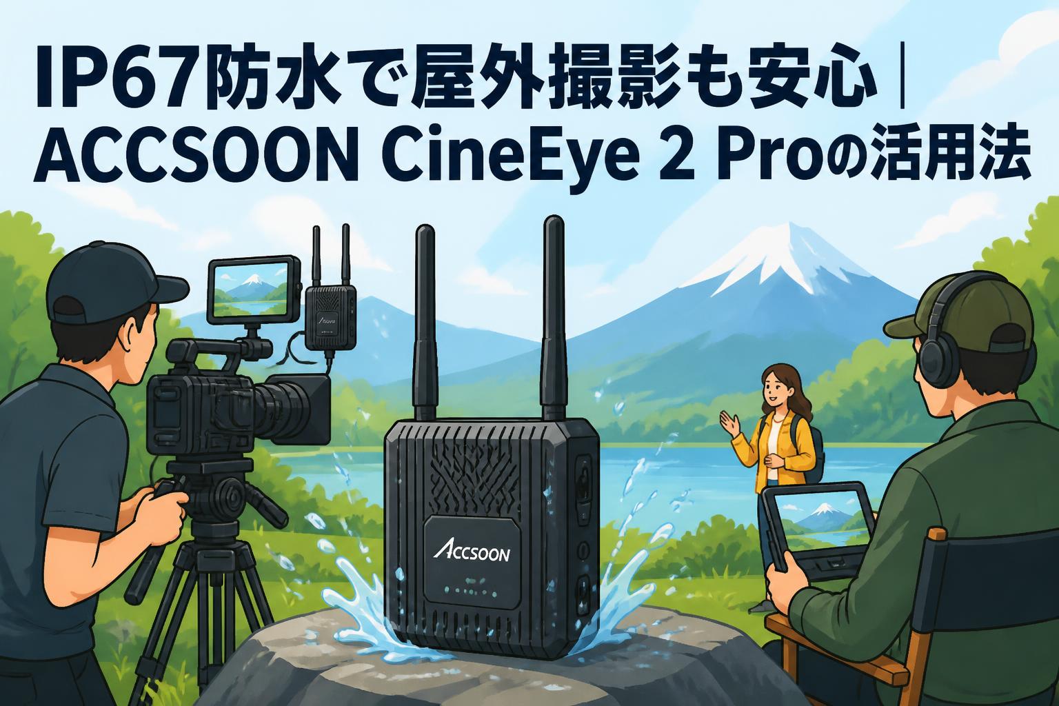 IP67防水で屋外撮影も安心｜ACCSOON CineEye 2 Proの活用法