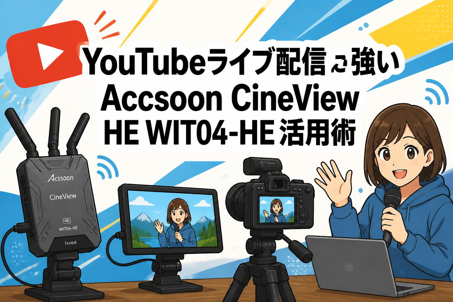 YouTubeライブ配信に強いAccsoon CineView HE WIT04-HE活用術