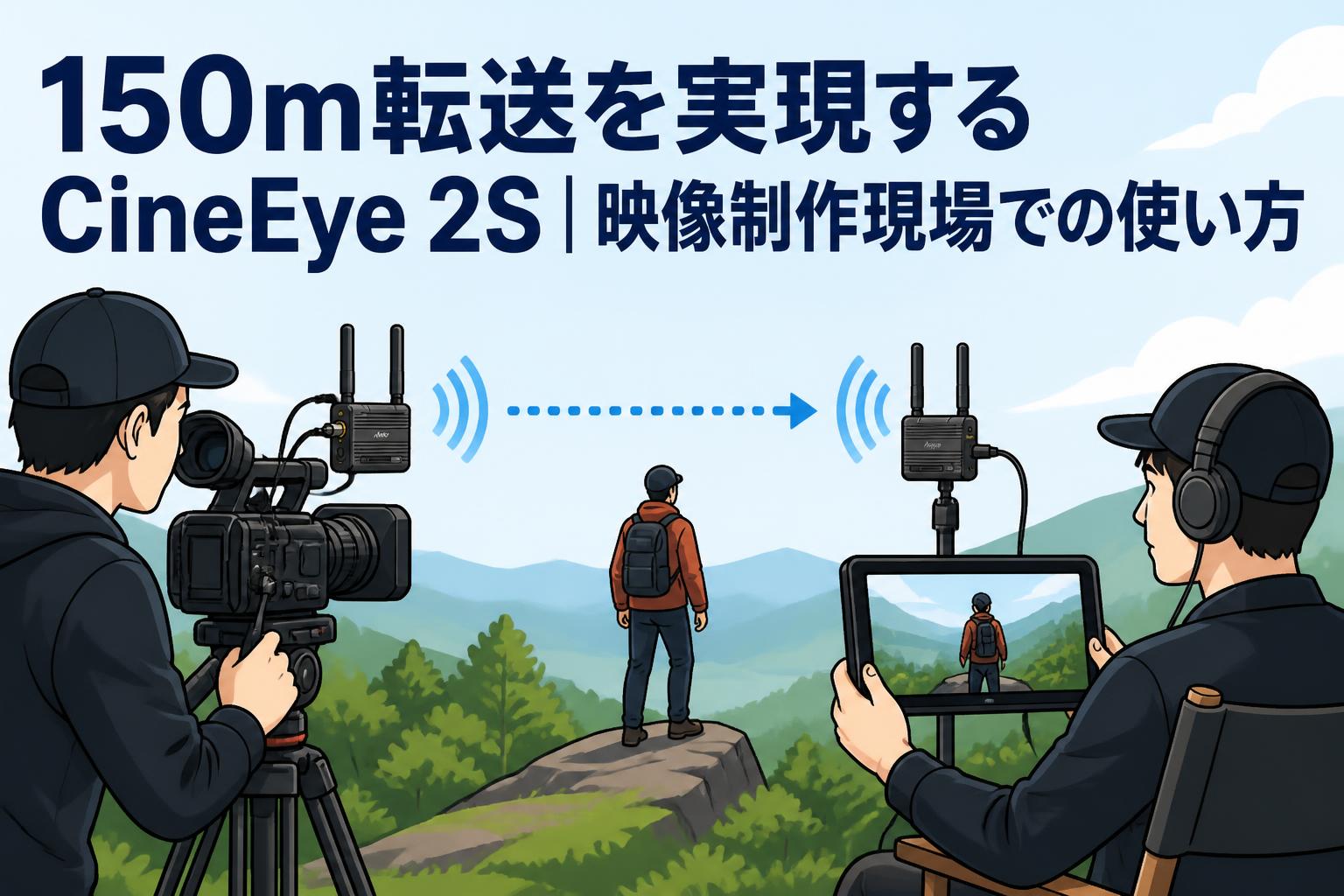150m転送を実現するCineEye 2S｜映像制作現場での使い方