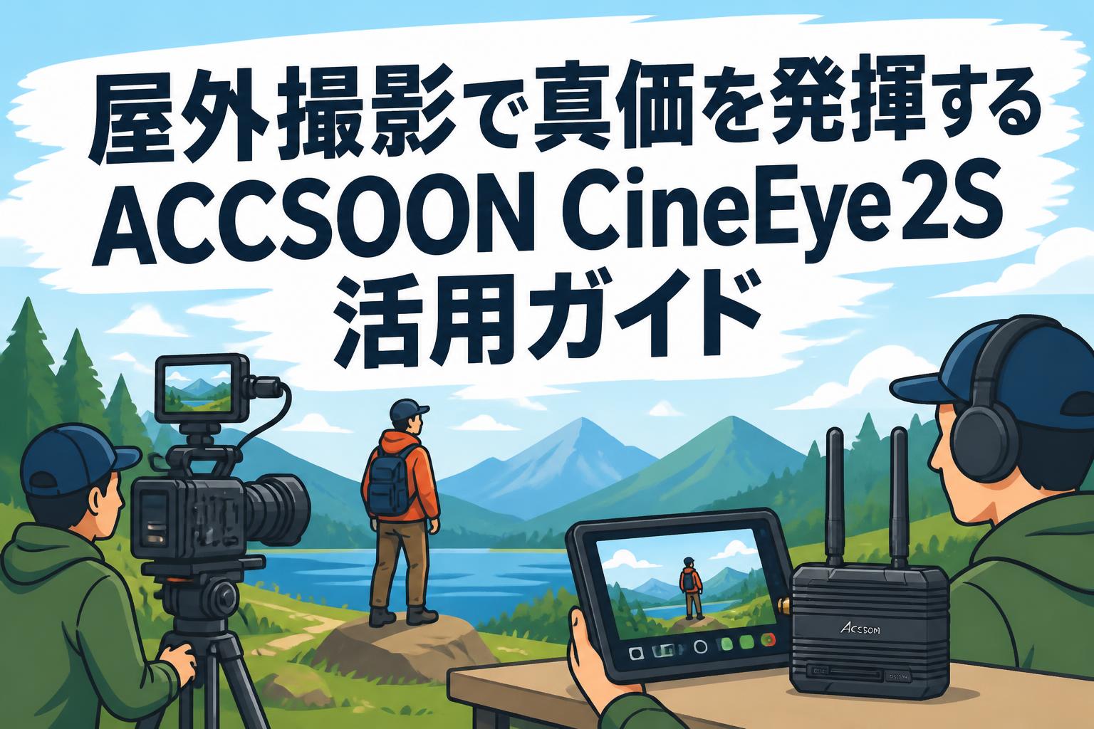 屋外撮影で真価を発揮するACCSOON CineEye 2S活用ガイド