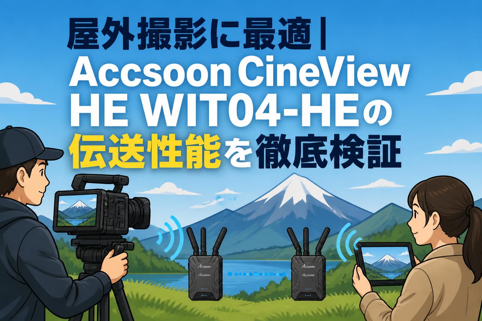 屋外撮影に最適｜Accsoon CineView HE WIT04-HEの伝送性能を徹底検証