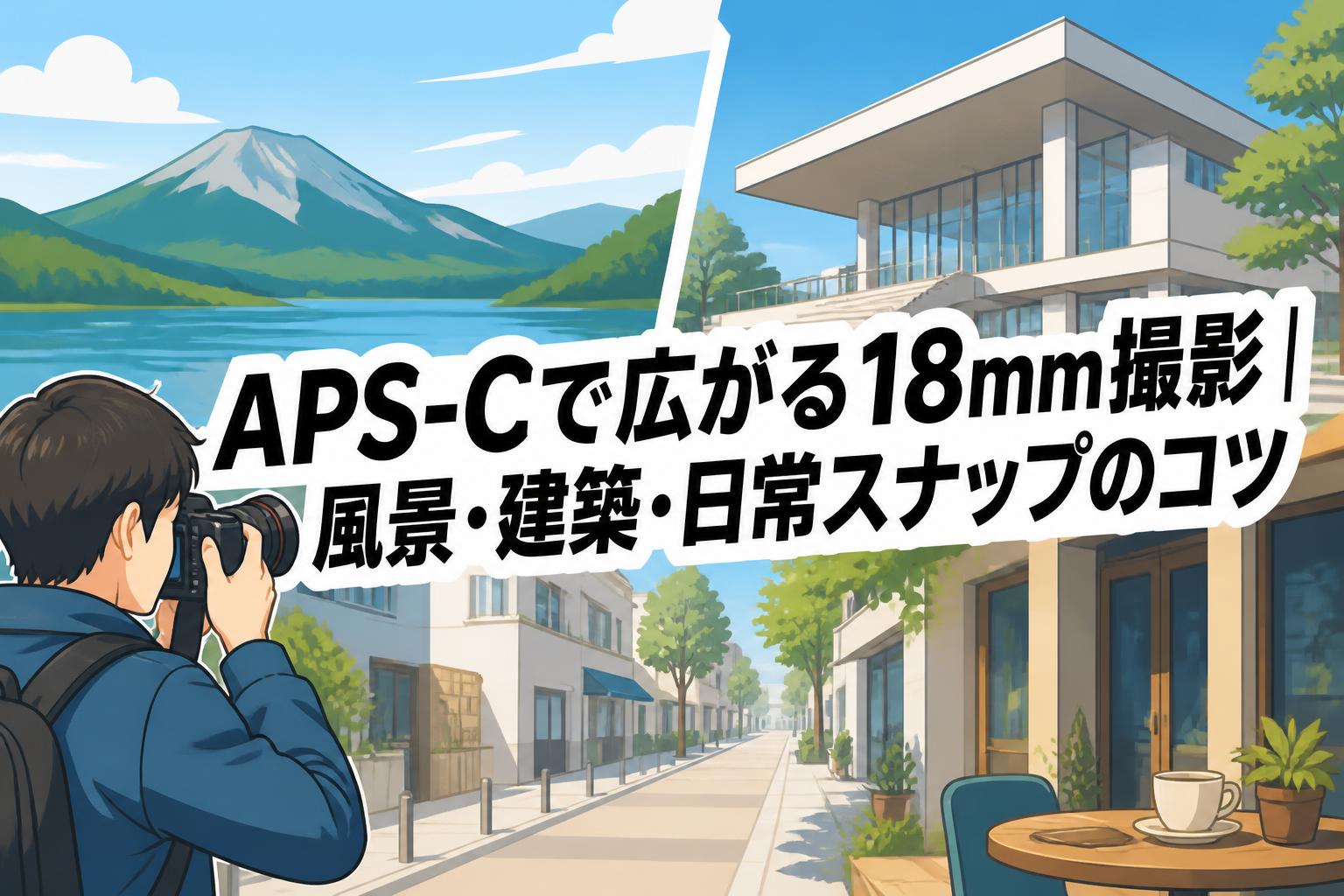 APS-Cで広がる18mm撮影｜風景・建築・日常スナップのコツ