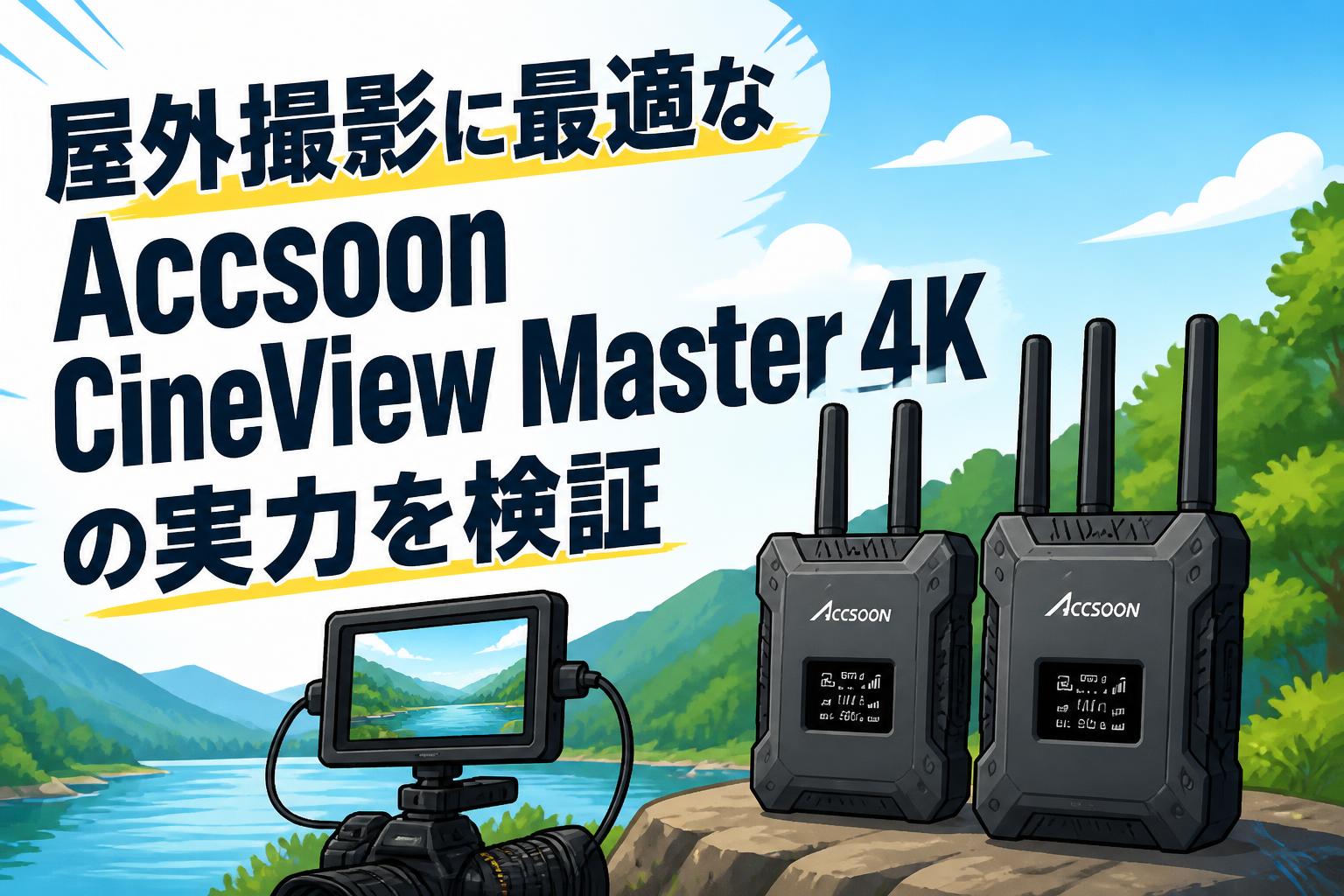 屋外撮影に最適なAccsoon CineView Master 4Kの実力を検証