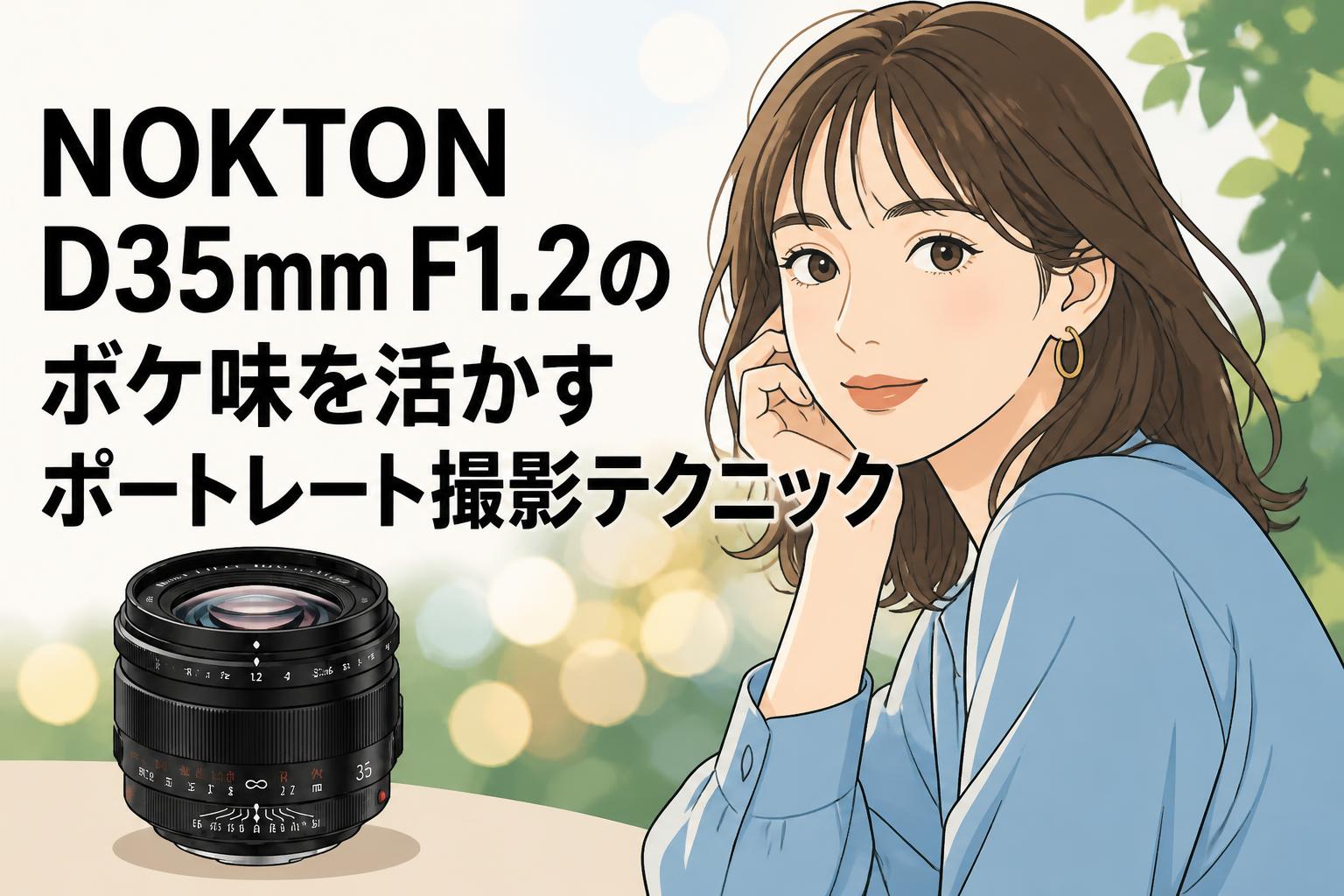 NOKTON D35mm F1.2のボケ味を活かすポートレート撮影テクニック