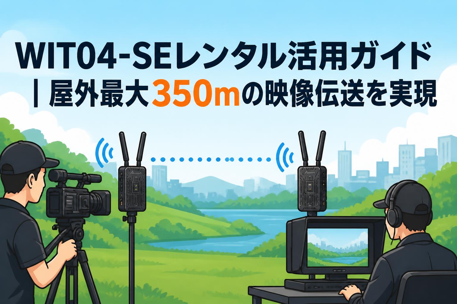 WIT04-SEレンタル活用ガイド｜屋外最大350mの映像伝送を実現