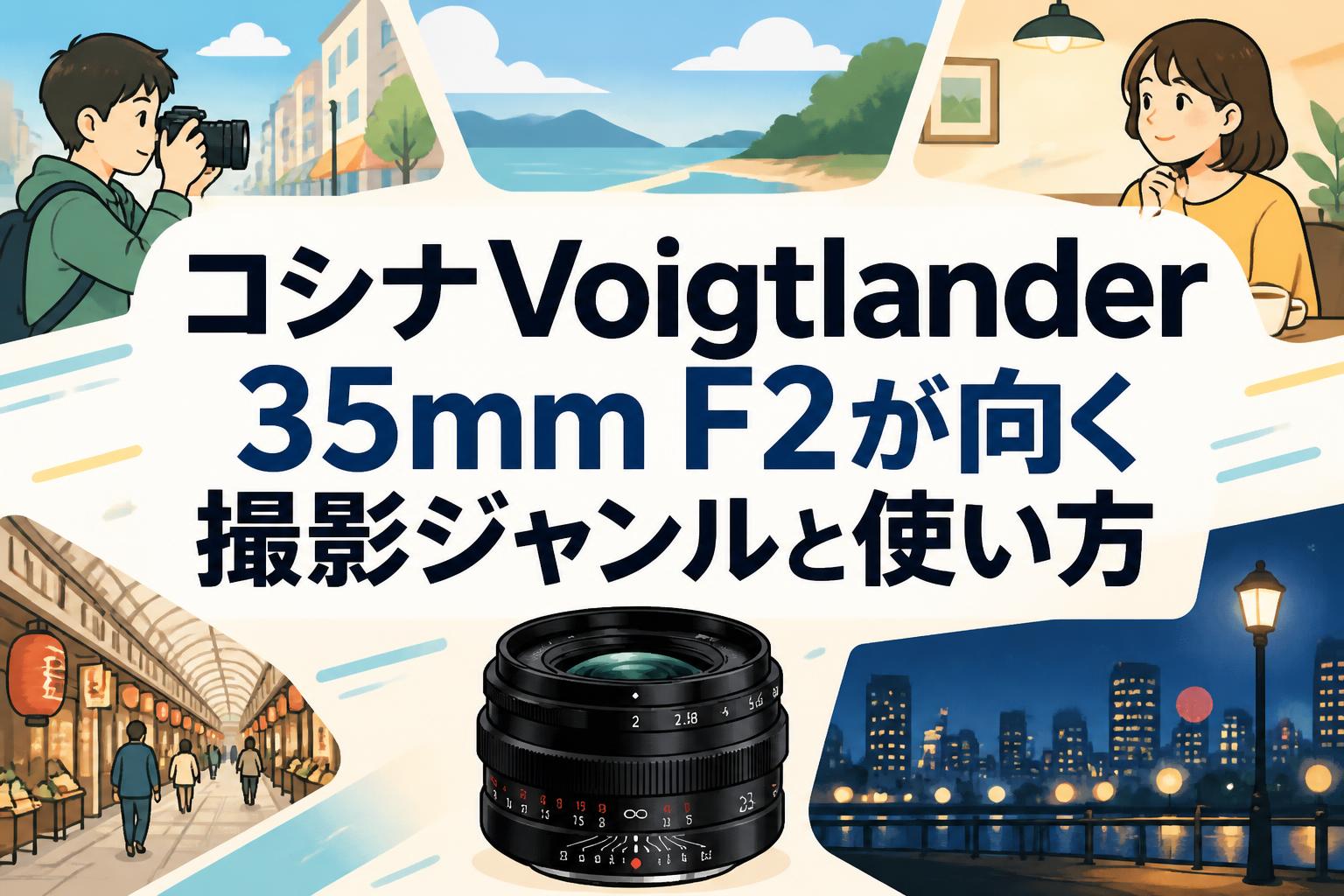 コシナVoigtlander 35mm F2が向く撮影ジャンルと使い方