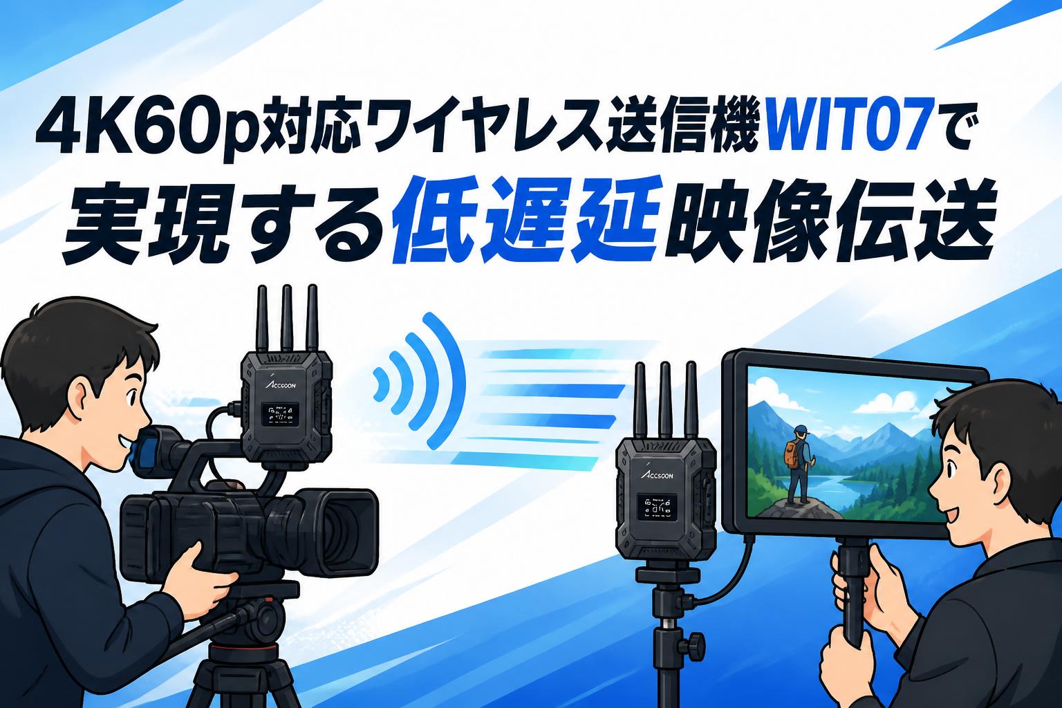 4K60p対応ワイヤレス送信機WIT07で実現する低遅延映像伝送