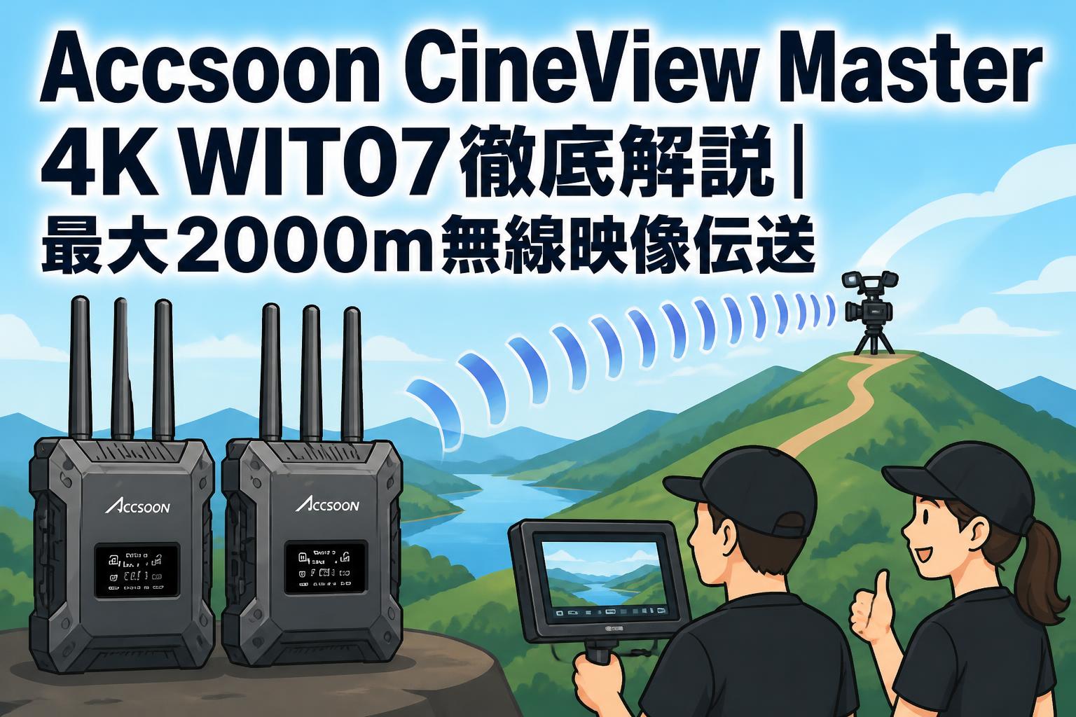 Accsoon CineView Master 4K WIT07徹底解説｜最大2000m無線映像伝送