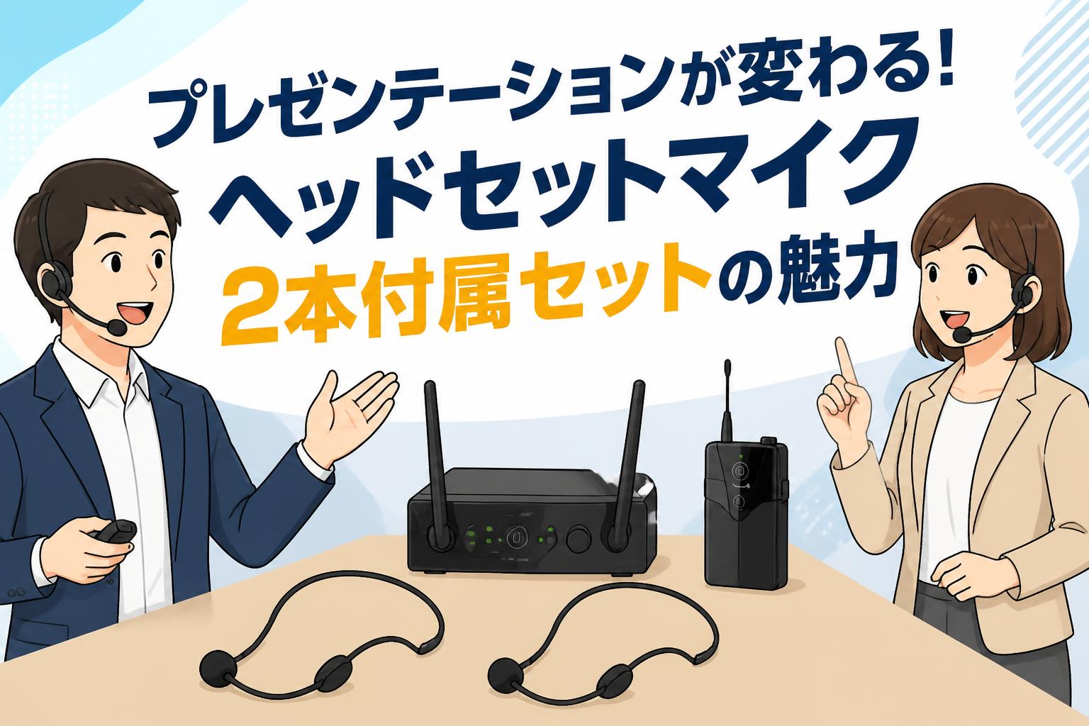 プレゼンテーションが変わる！ヘッドセットマイク2本付属セットの魅力