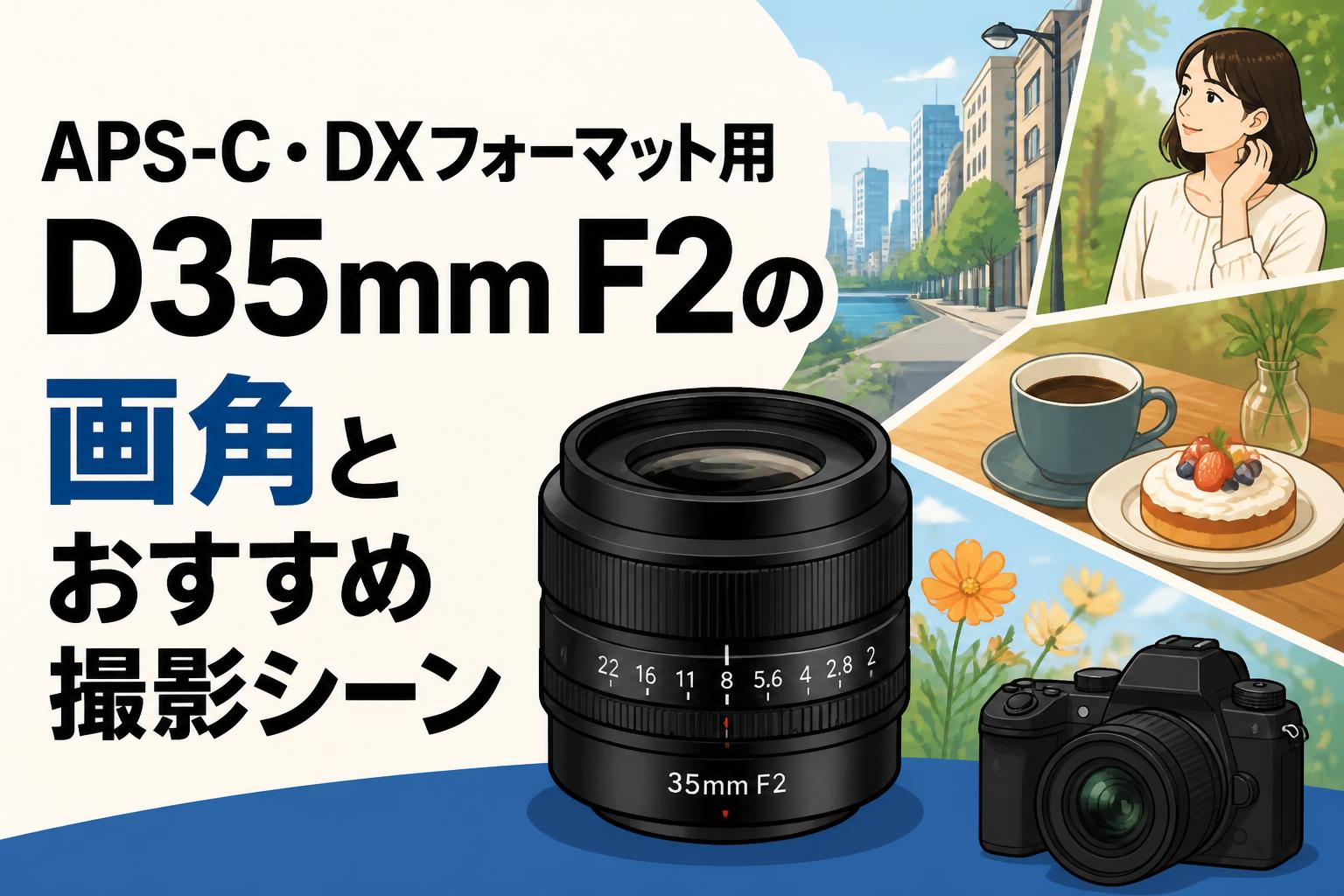 APS-C・DXフォーマット用D35mm F2の画角とおすすめ撮影シーン