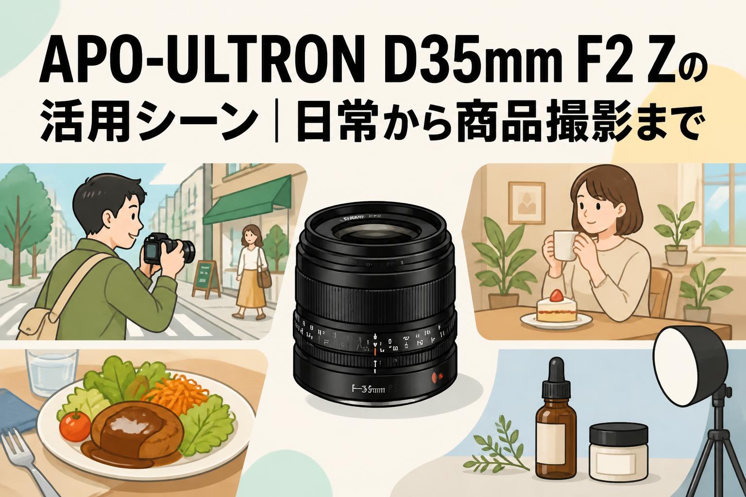 APO-ULTRON D35mm F2 Zの活用シーン｜日常から商品撮影まで