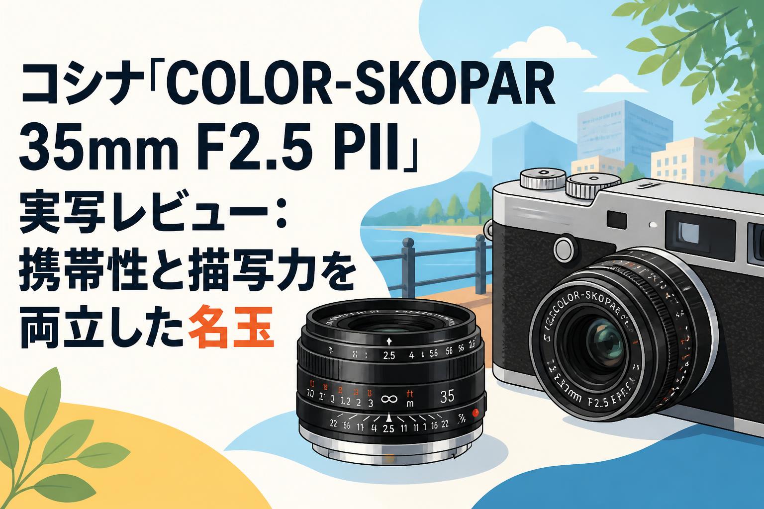 コシナ「COLOR-SKOPAR 35mm F2.5 PII」実写レビュー：携帯性と描写力を両立した名玉
