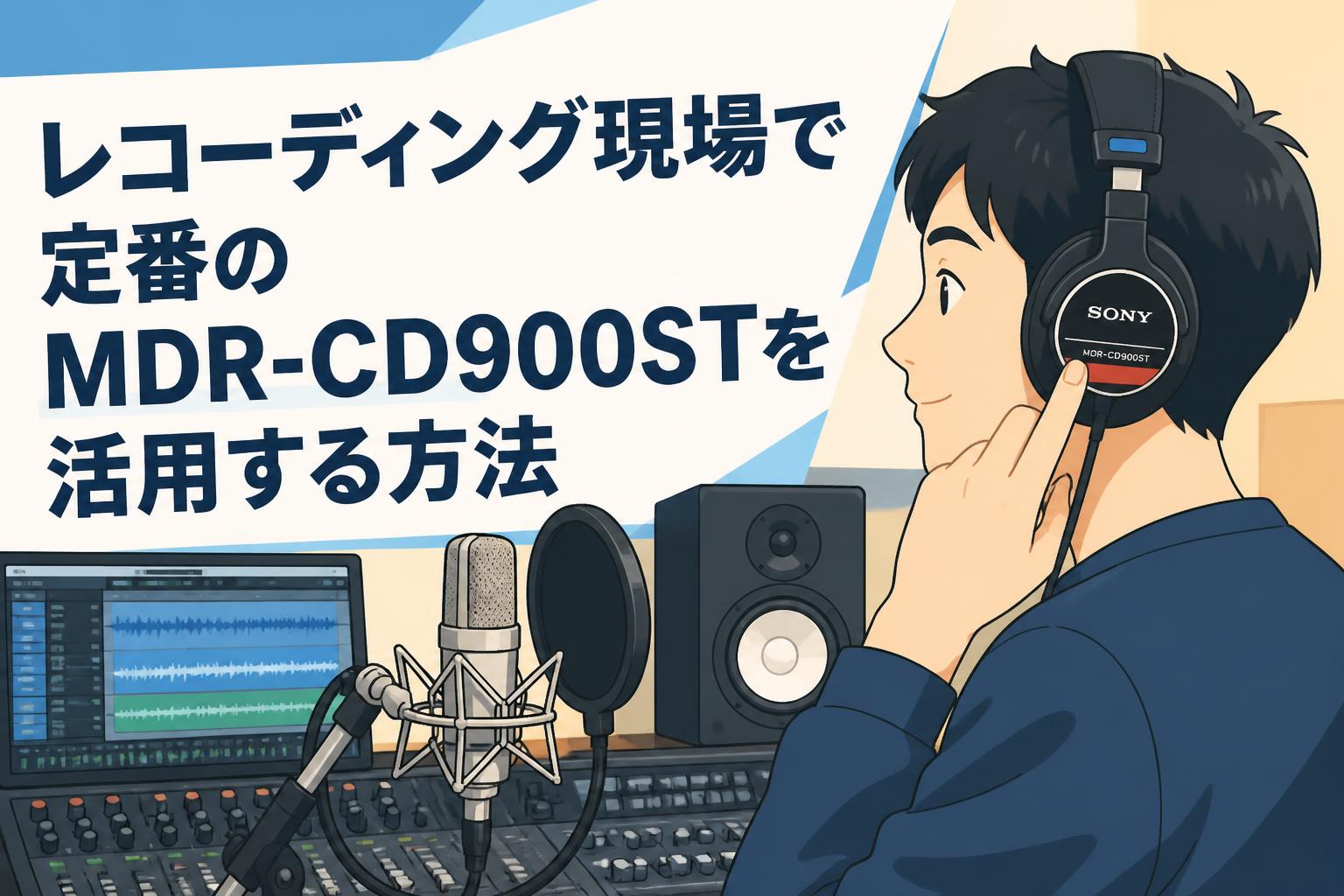 レコーディング現場で定番のMDR-CD900STを活用する方法