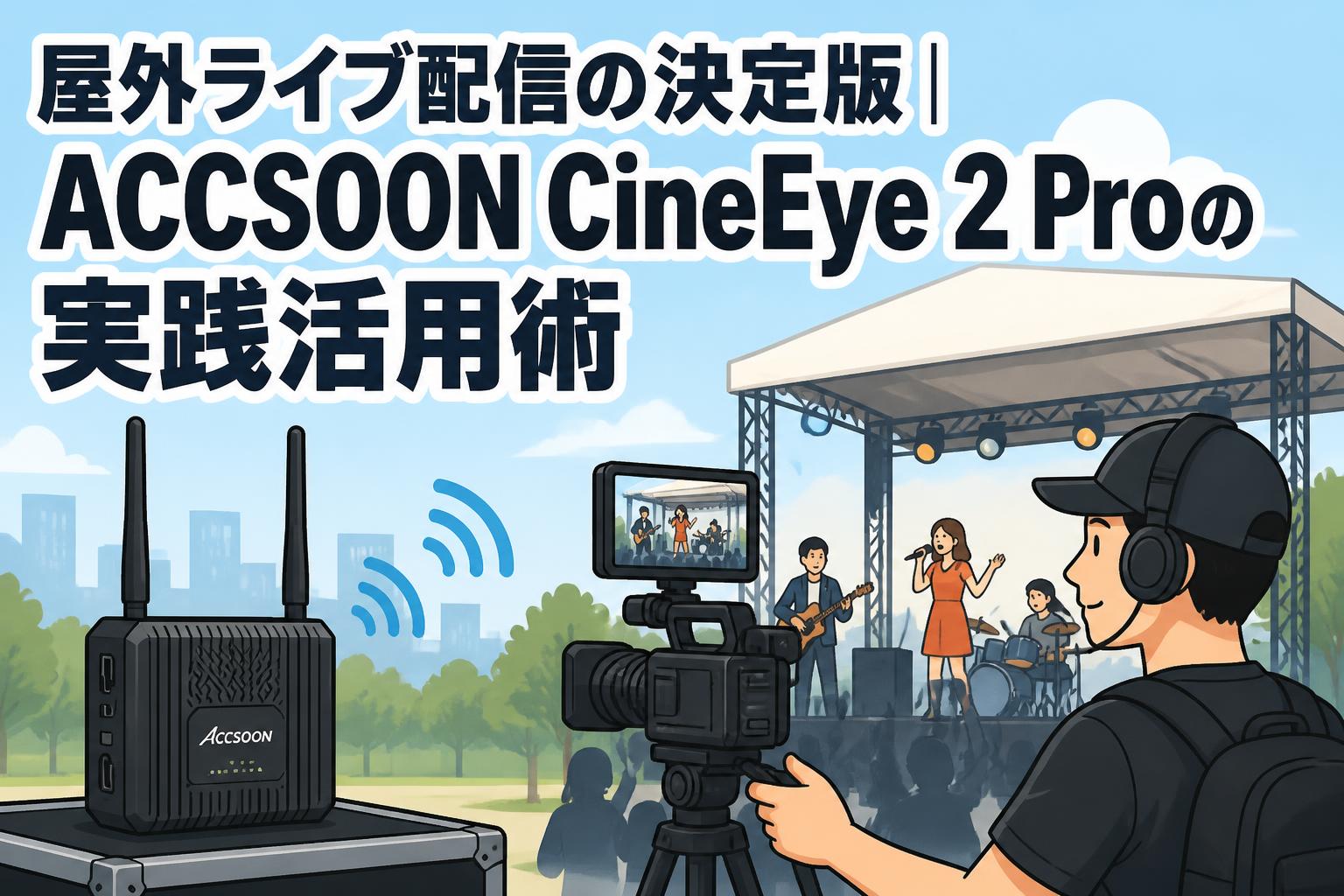 屋外ライブ配信の決定版｜ACCSOON CineEye 2 Proの実践活用術