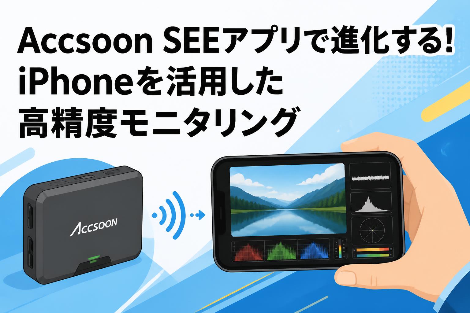 Accsoon SEEアプリで進化する！iPhoneを活用した高精度モニタリング