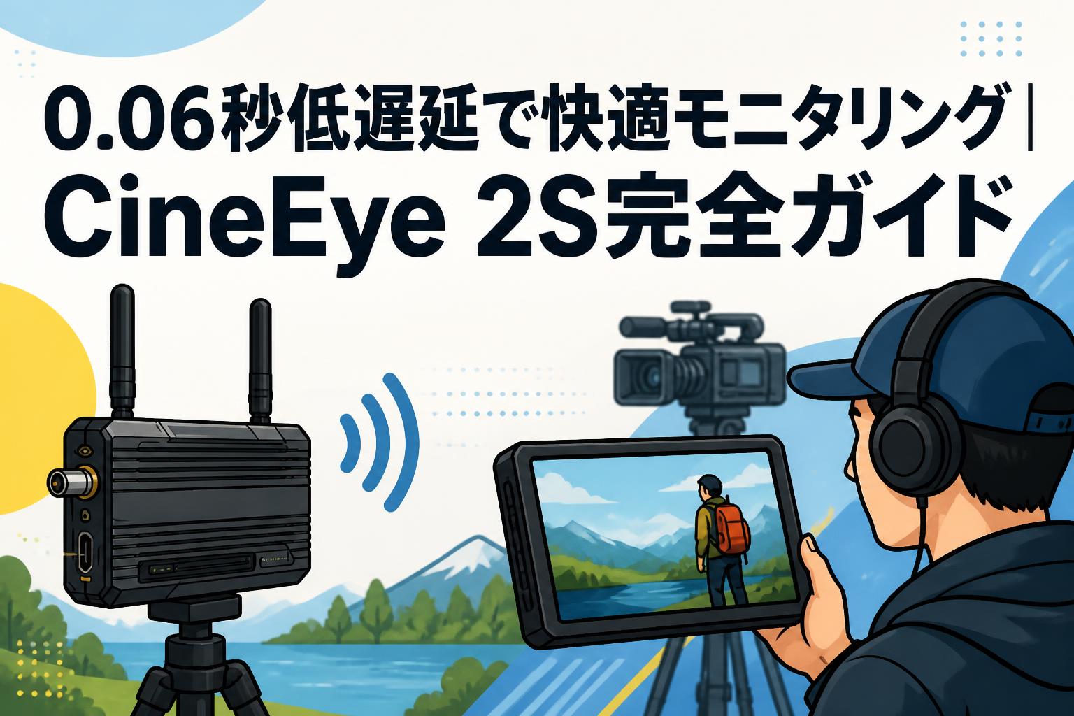 0.06秒低遅延で快適モニタリング｜CineEye 2S完全ガイド
