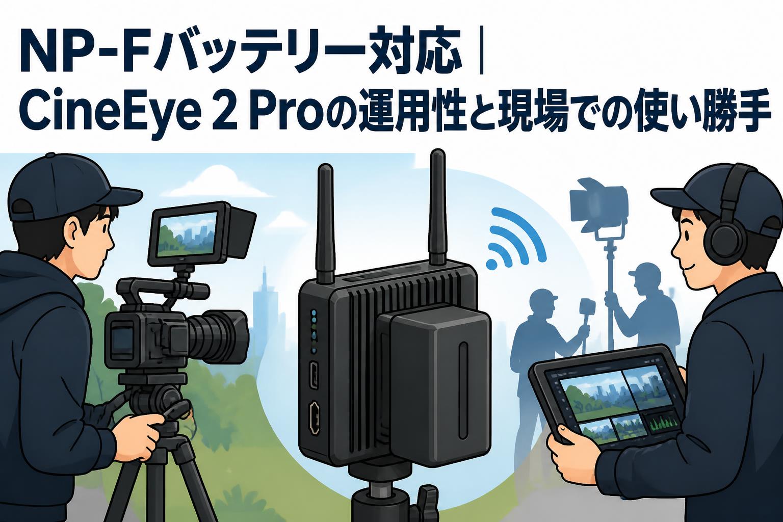 NP-Fバッテリー対応｜CineEye 2 Proの運用性と現場での使い勝手