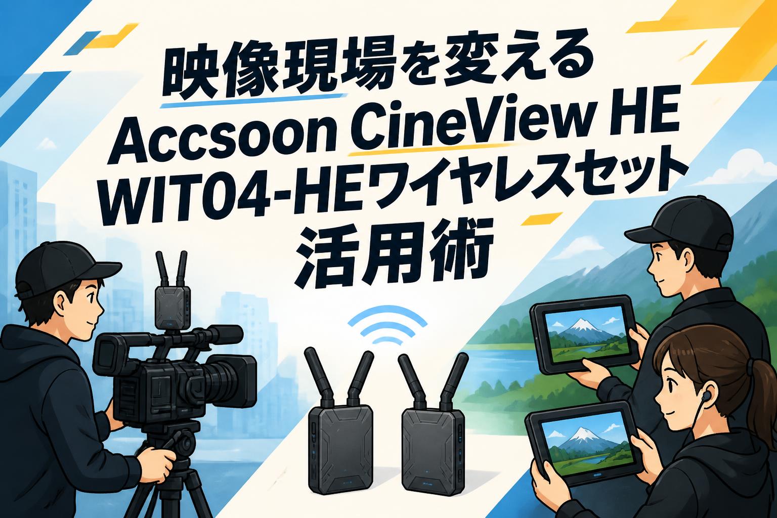 映像現場を変えるAccsoon CineView HE WIT04-HEワイヤレスセット活用術