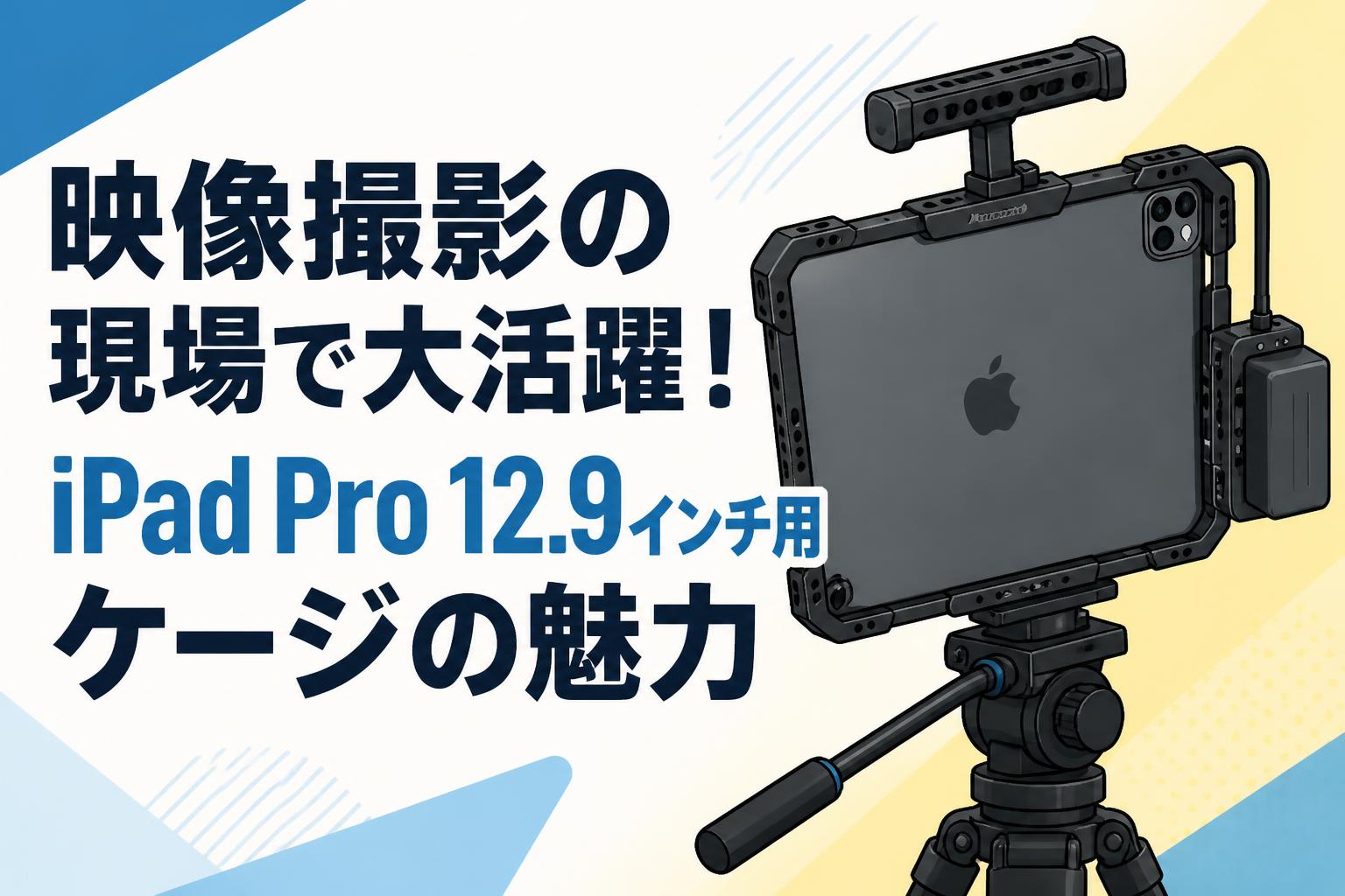 映像撮影の現場で大活躍！iPad Pro 12.9インチ用ケージの魅力