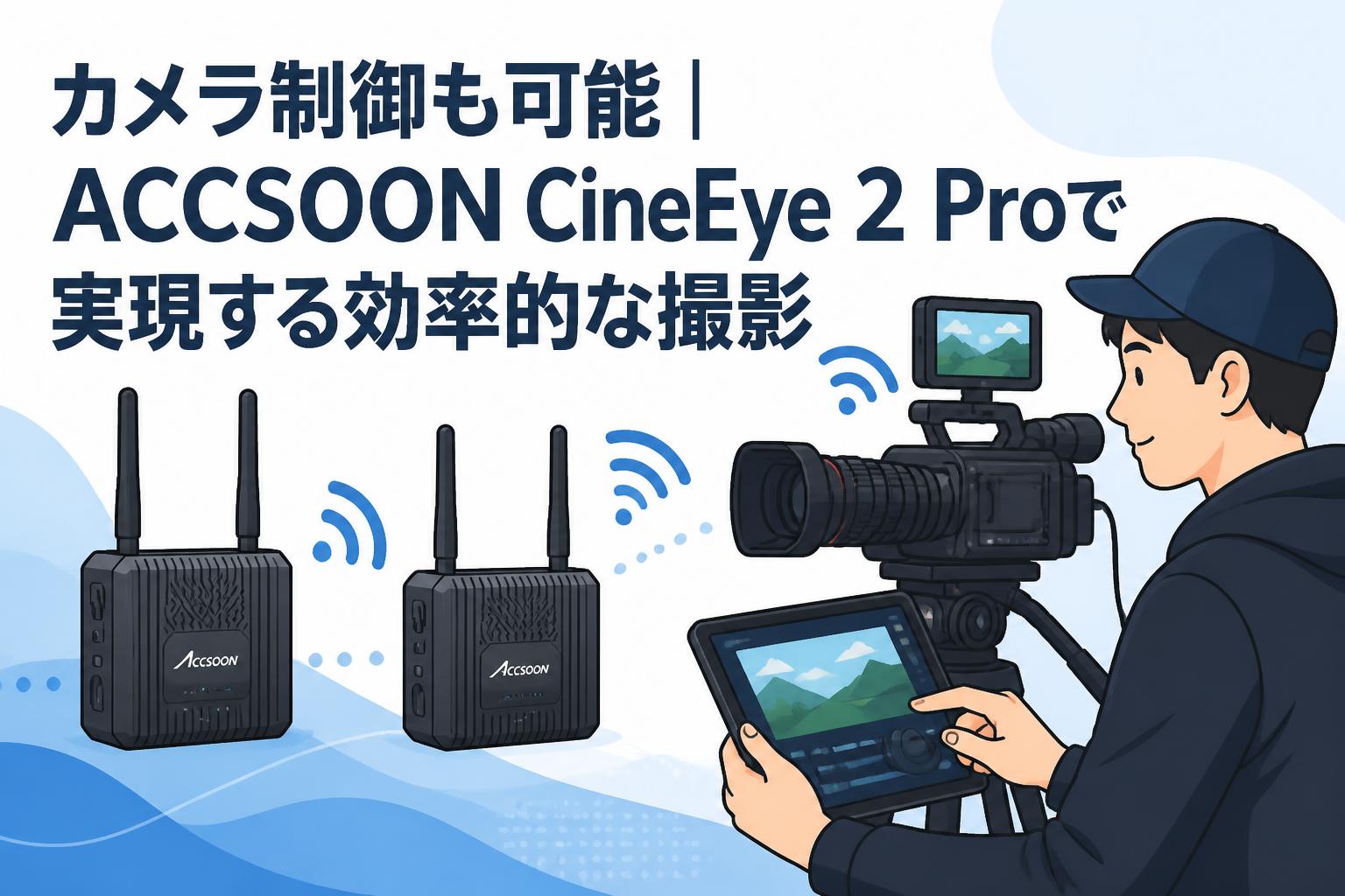 カメラ制御も可能｜ACCSOON CineEye 2 Proで実現する効率的な撮影