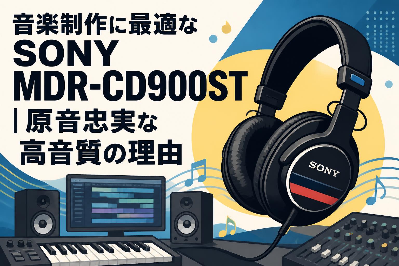 音楽制作に最適なSONY MDR-CD900ST｜原音忠実な高音質の理由