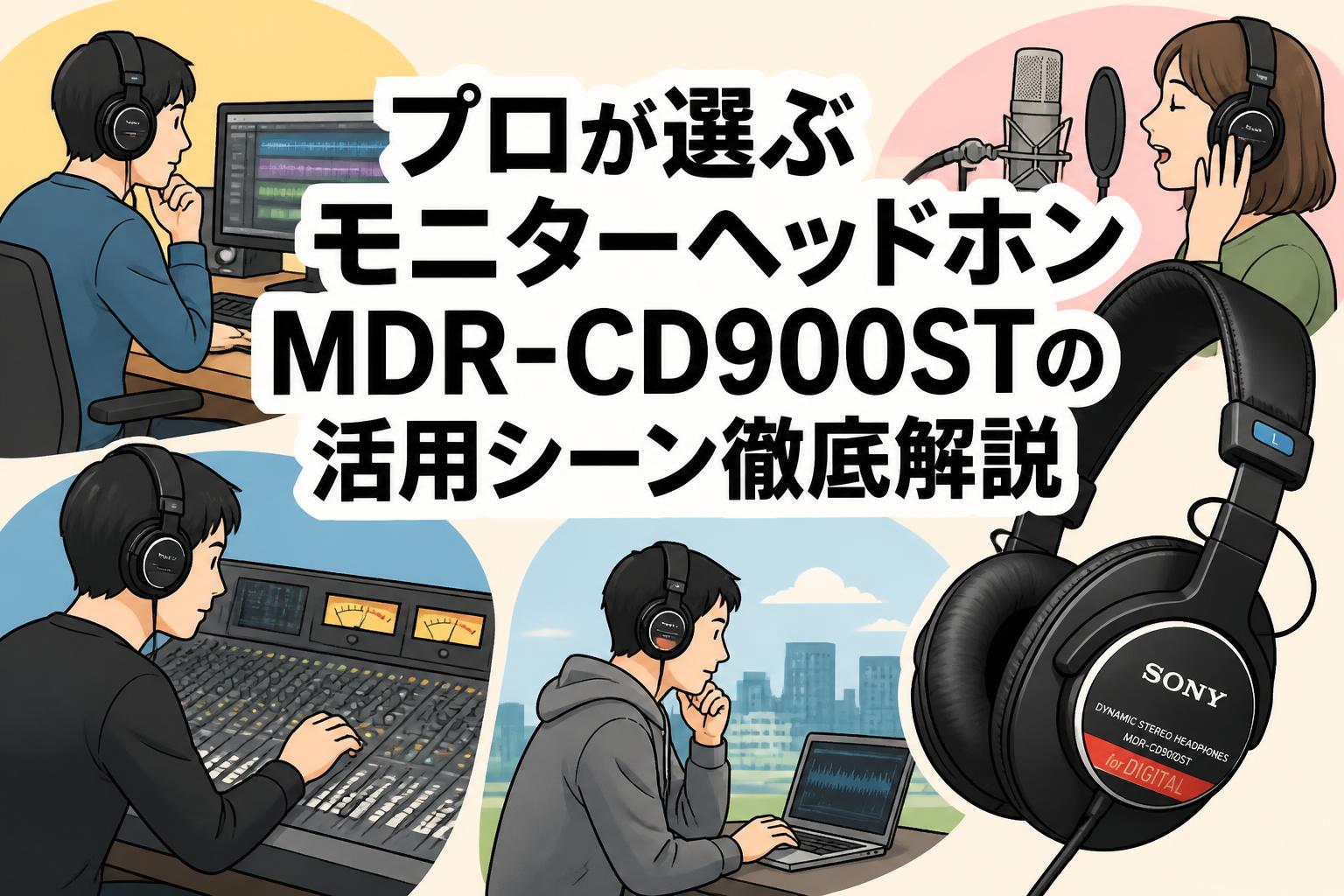 プロが選ぶモニターヘッドホンMDR-CD900STの活用シーン徹底解説