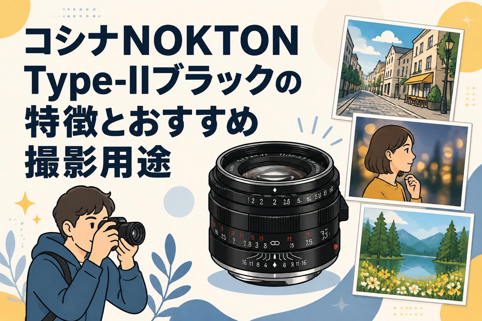 コシナNOKTON Type-IIブラックの特徴とおすすめ撮影用途