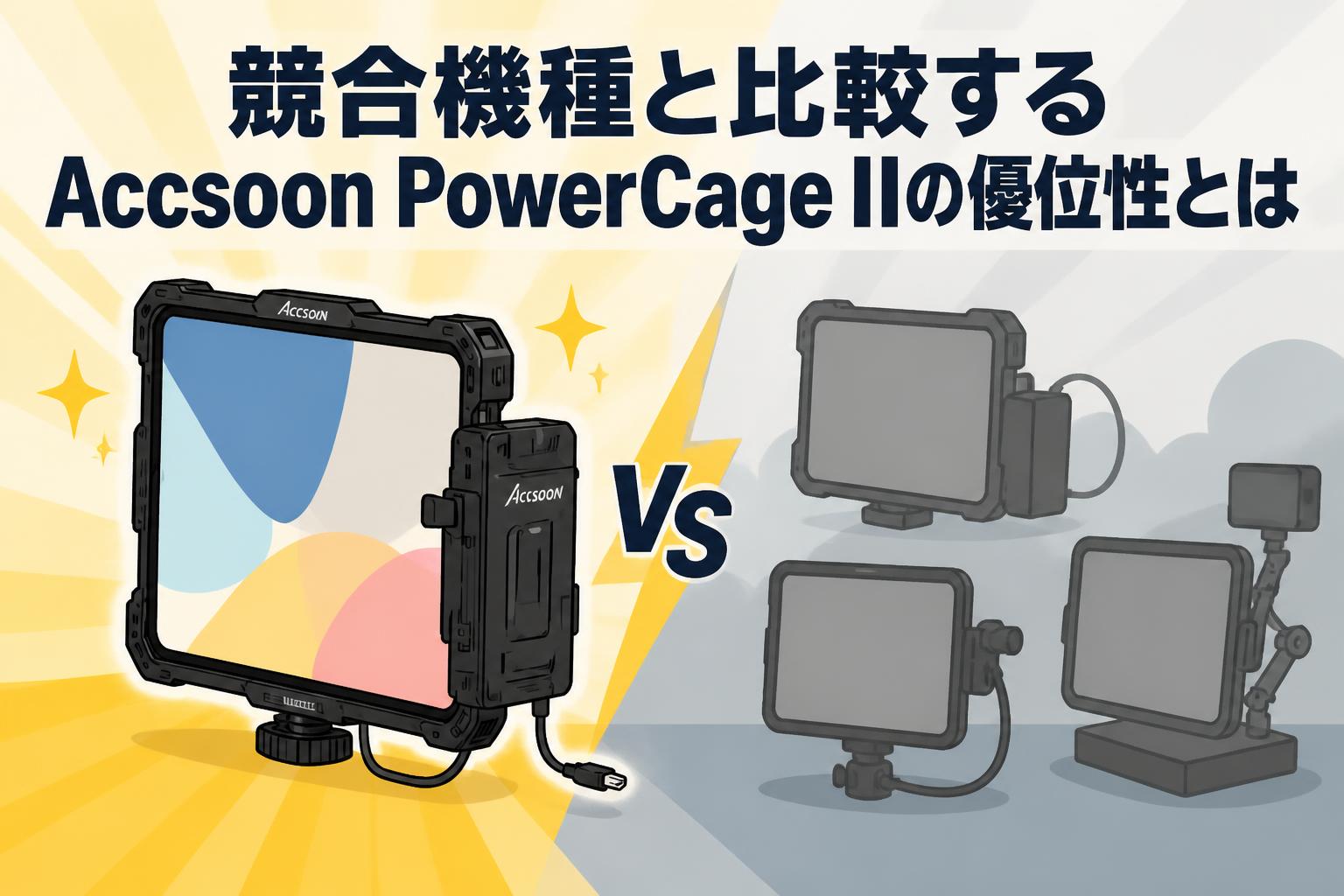 競合機種と比較するAccsoon PowerCage IIの優位性とは