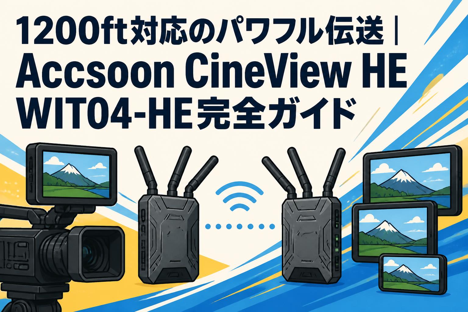 1200ft対応のパワフル伝送｜Accsoon CineView HE WIT04-HE完全ガイド