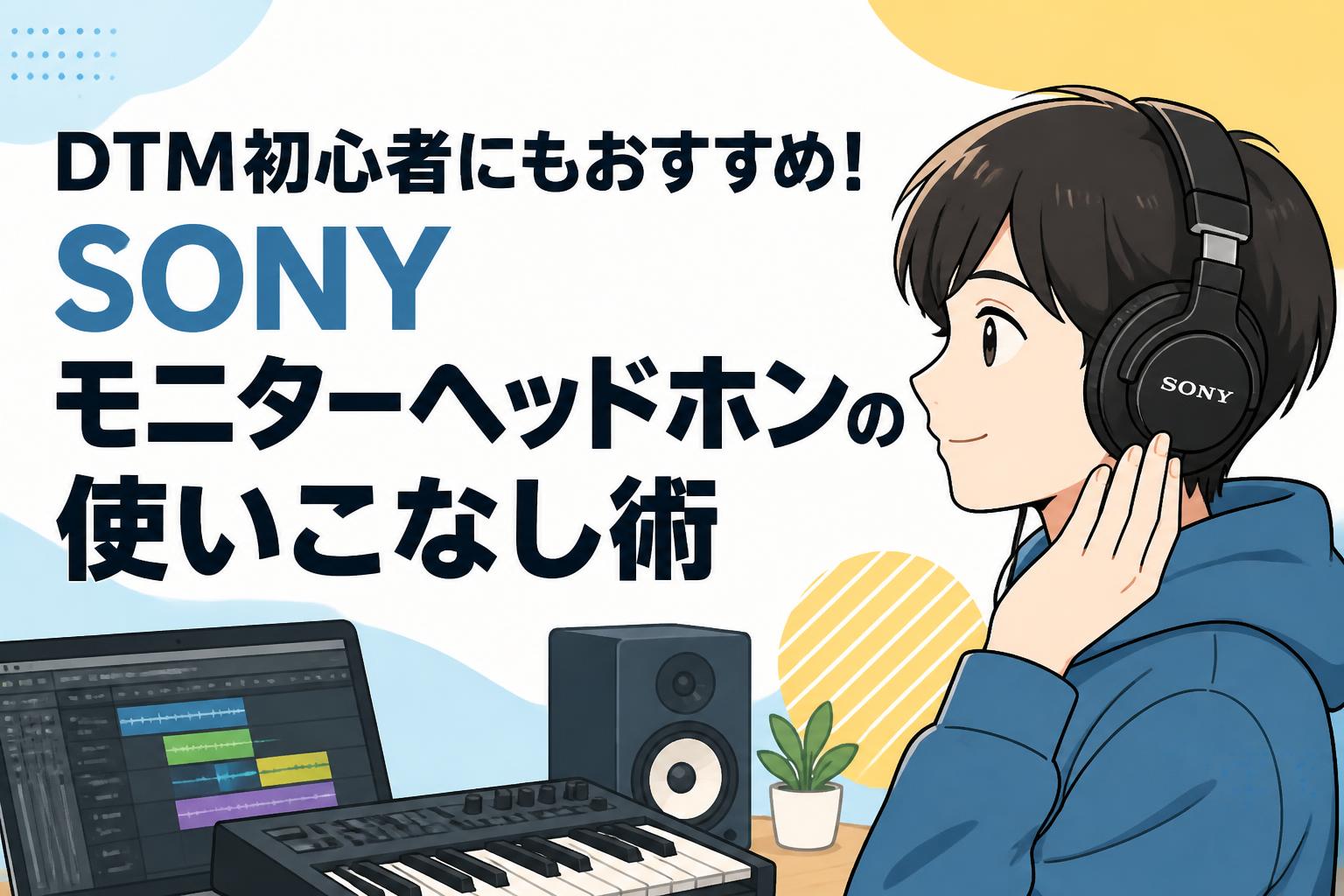 DTM初心者にもおすすめ！SONYモニターヘッドホンの使いこなし術