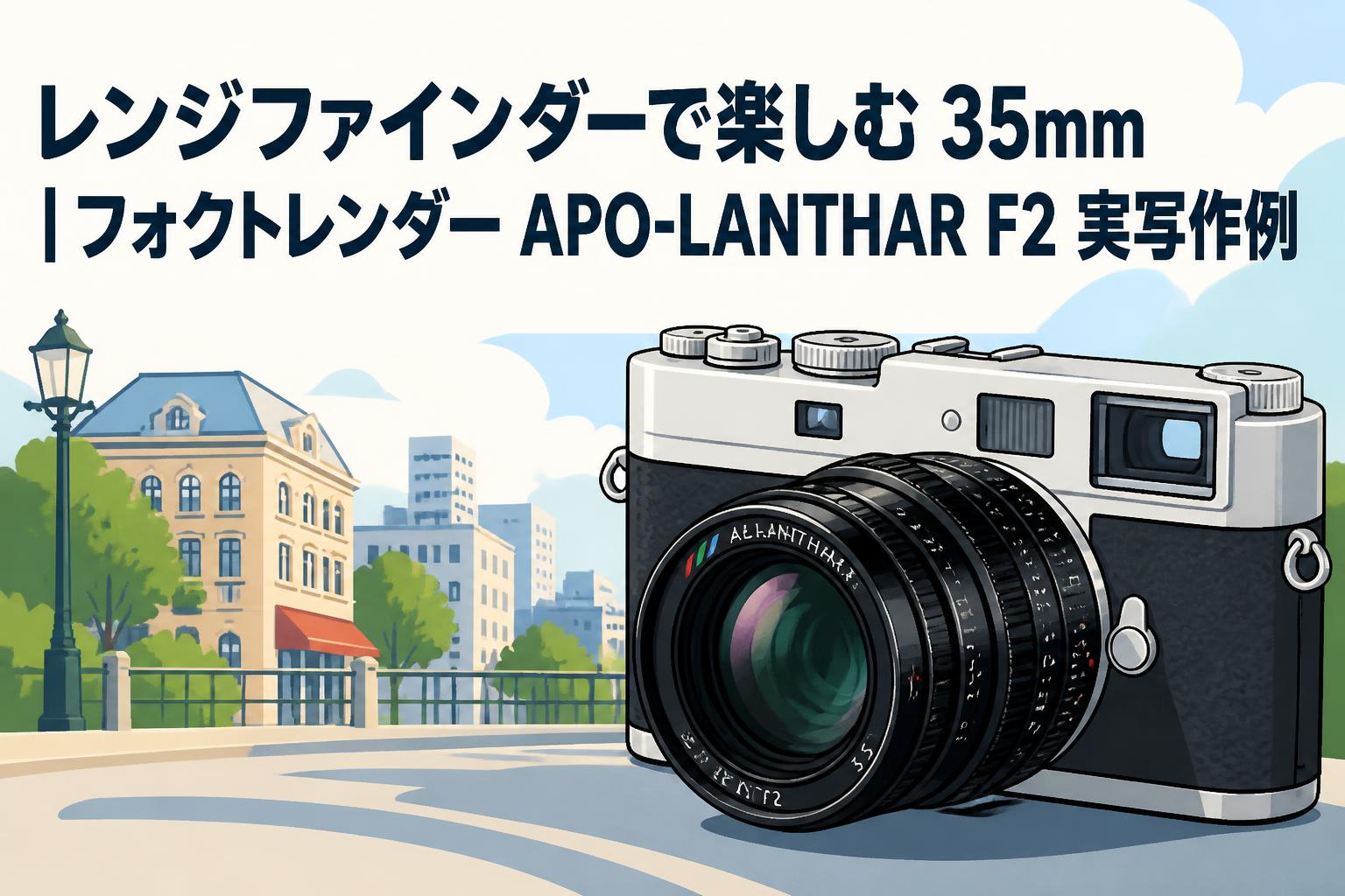 レンジファインダーで楽しむ35mm｜フォクトレンダー APO-LANTHAR F2 実写作例