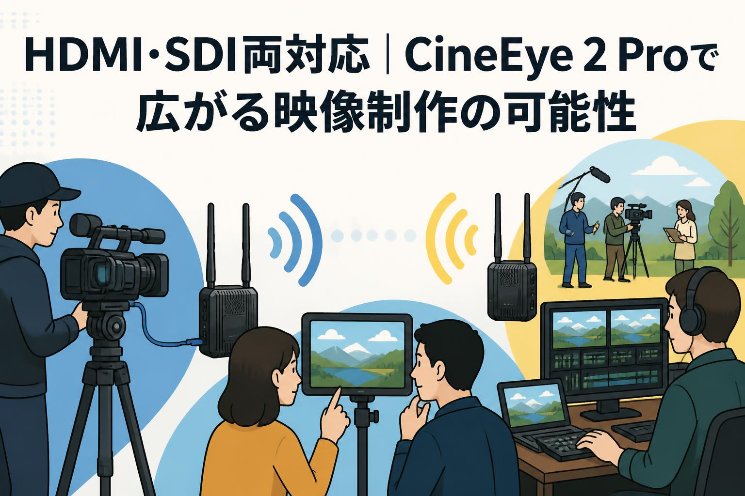 HDMI・SDI両対応｜CineEye 2 Proで広がる映像制作の可能性